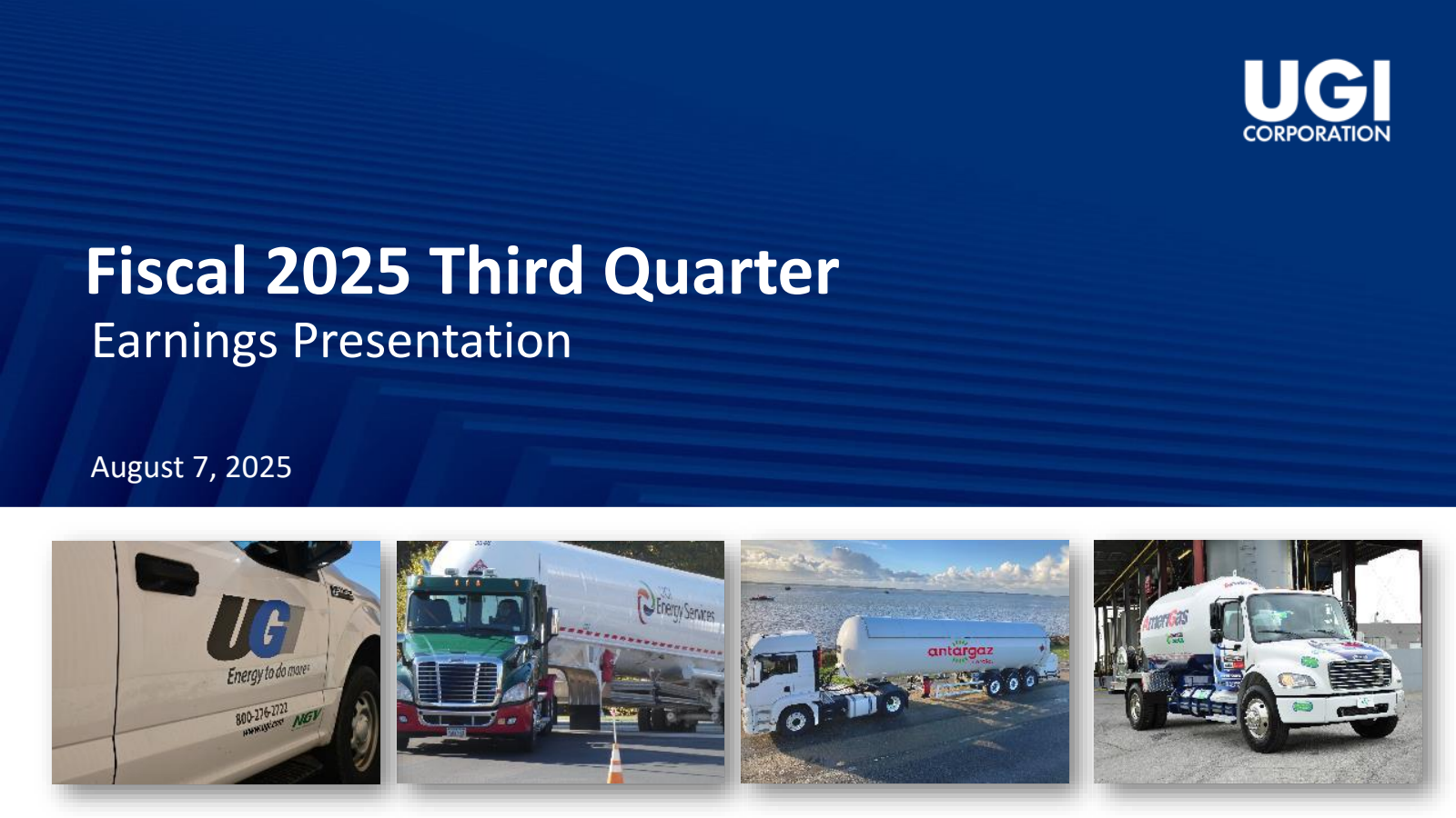UGI's Q3 2025 Slide Deck