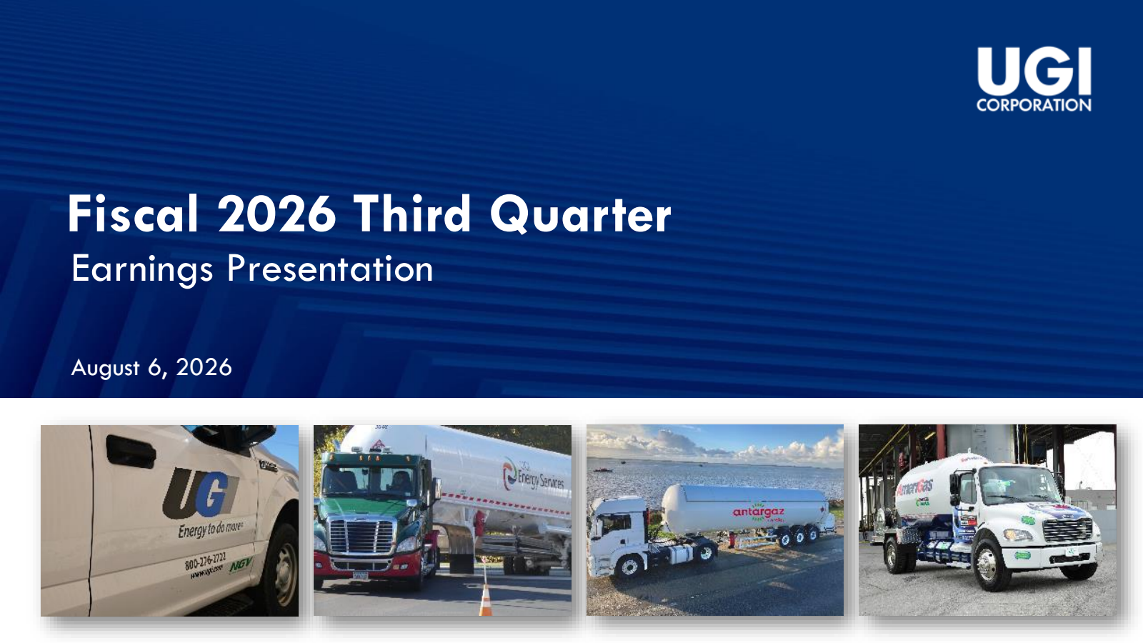UGI's Q3 2026 Slide Deck