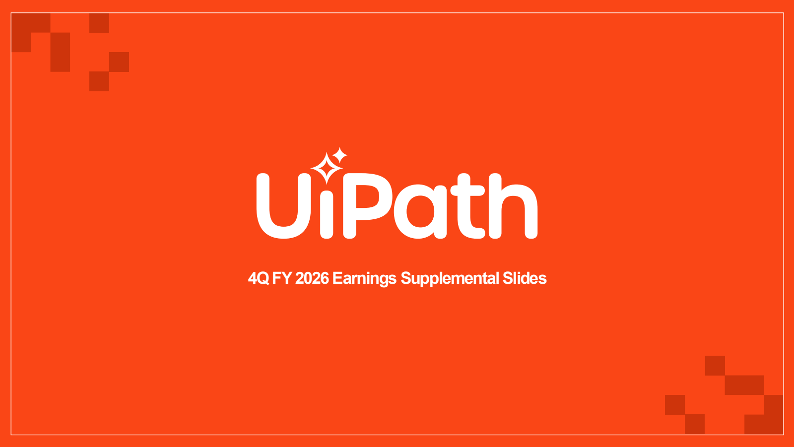 UiPath's Q4 2026 Slide Deck