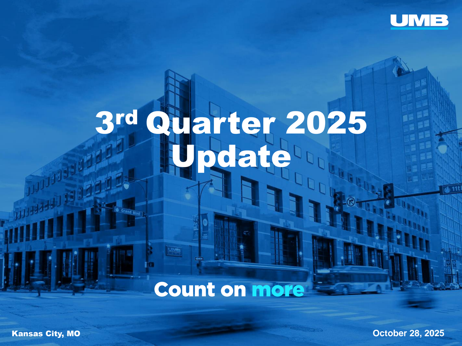 UMB Financial's Q3 2025 Slide Deck