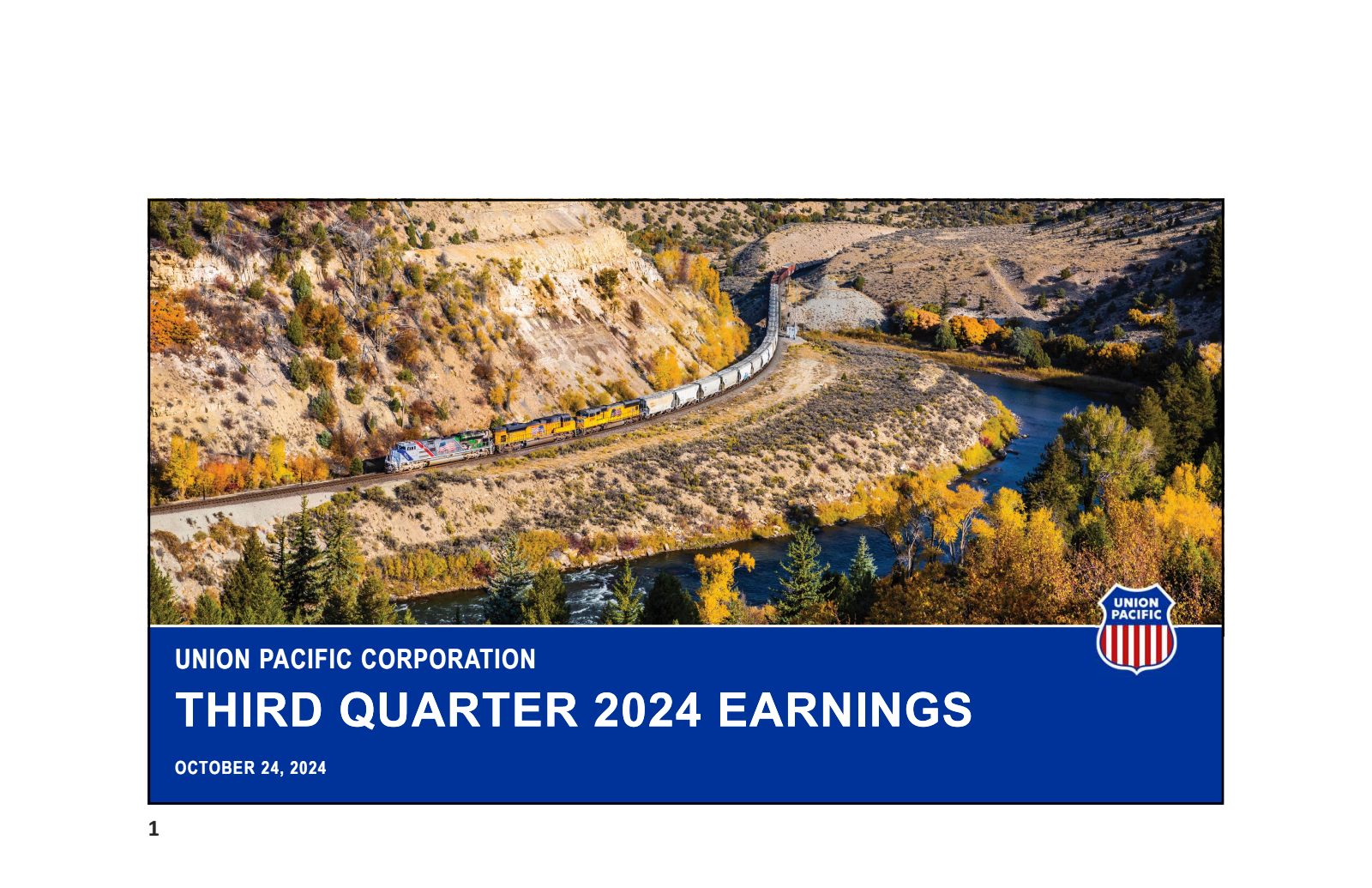 Union Pacific's Q3 2024 Slide Deck