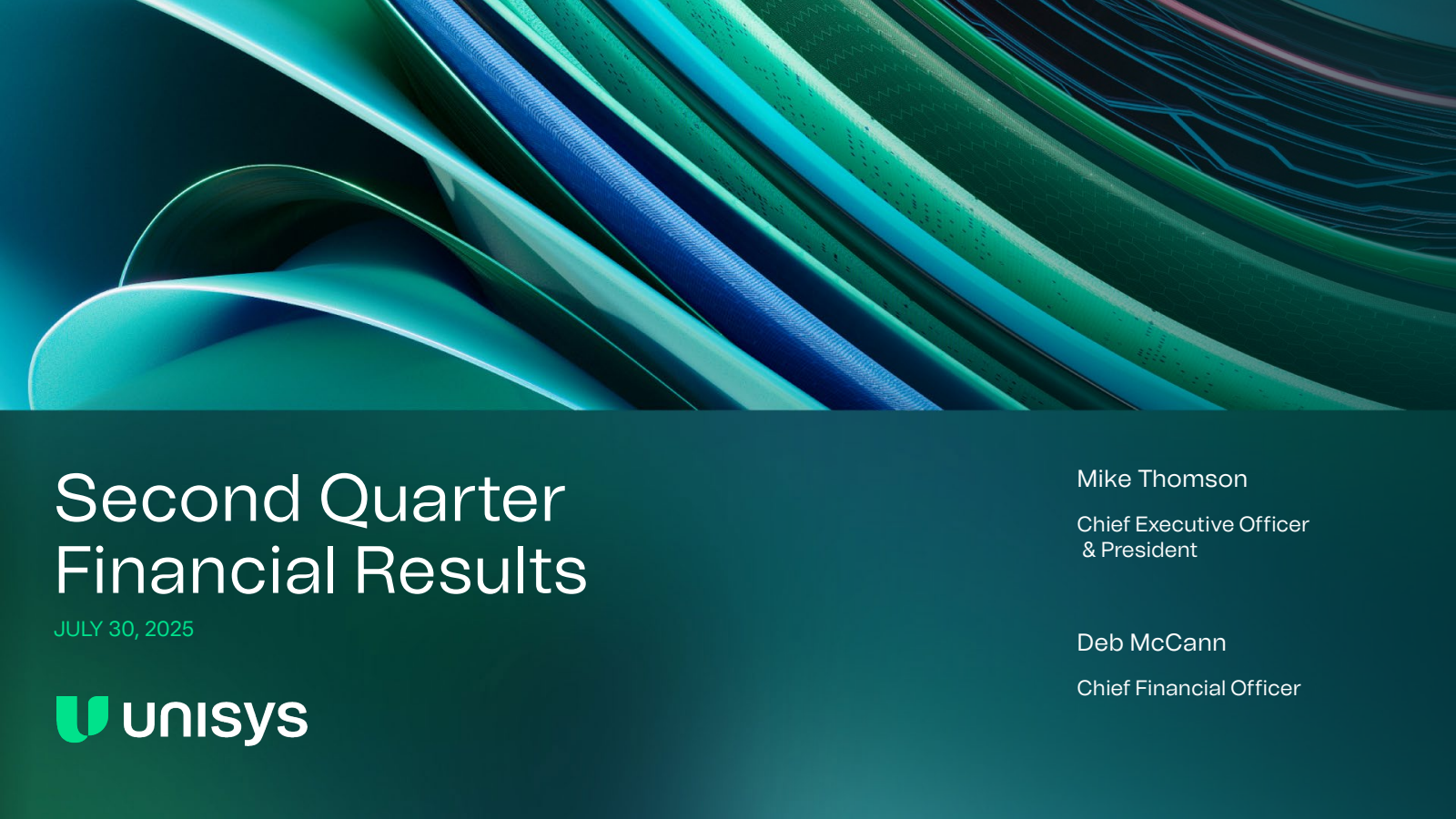Unisys' Q2 2025 Slide Deck