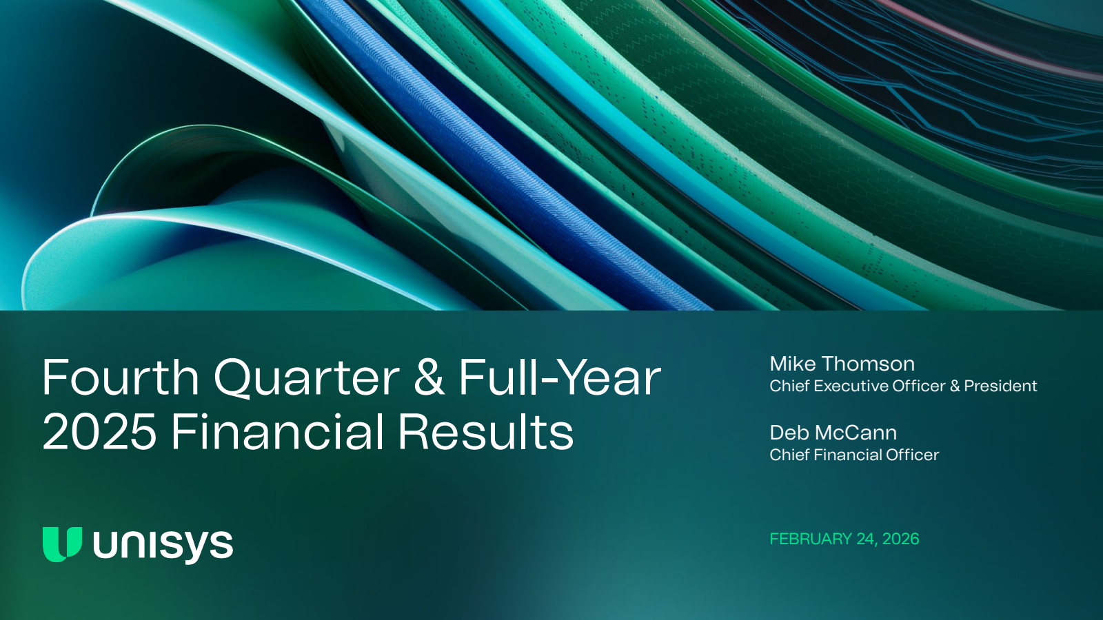 Unisys' Q4 2025 Slide Deck