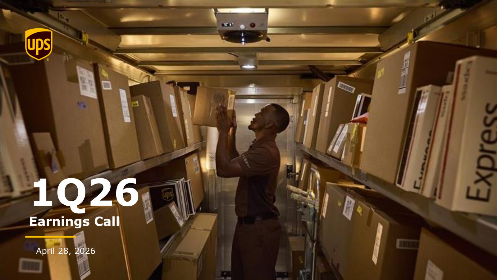 United Parcel Service's Q1 2026 Slide Deck