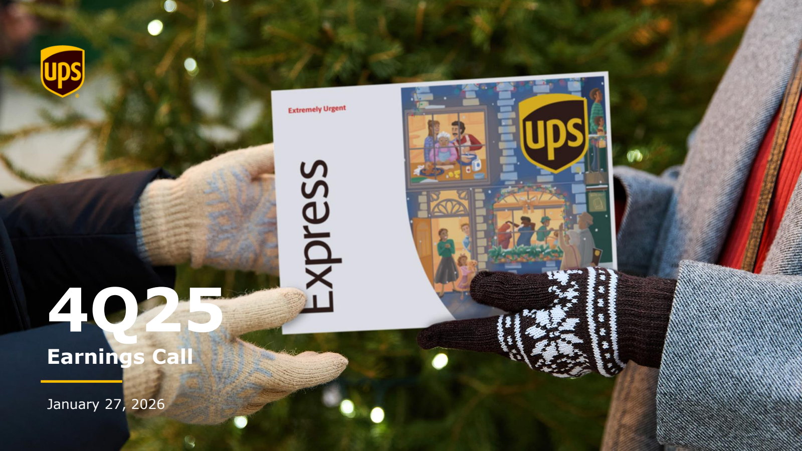 United Parcel Service's Q4 2025 Slide Deck