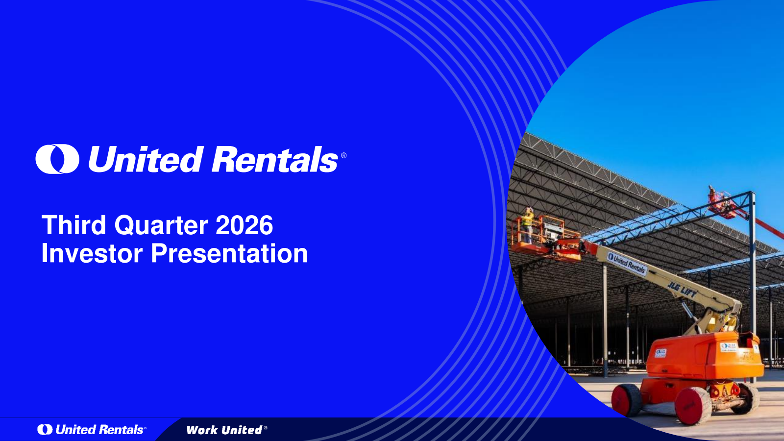United Rentals' Q3 2026 Slide Deck