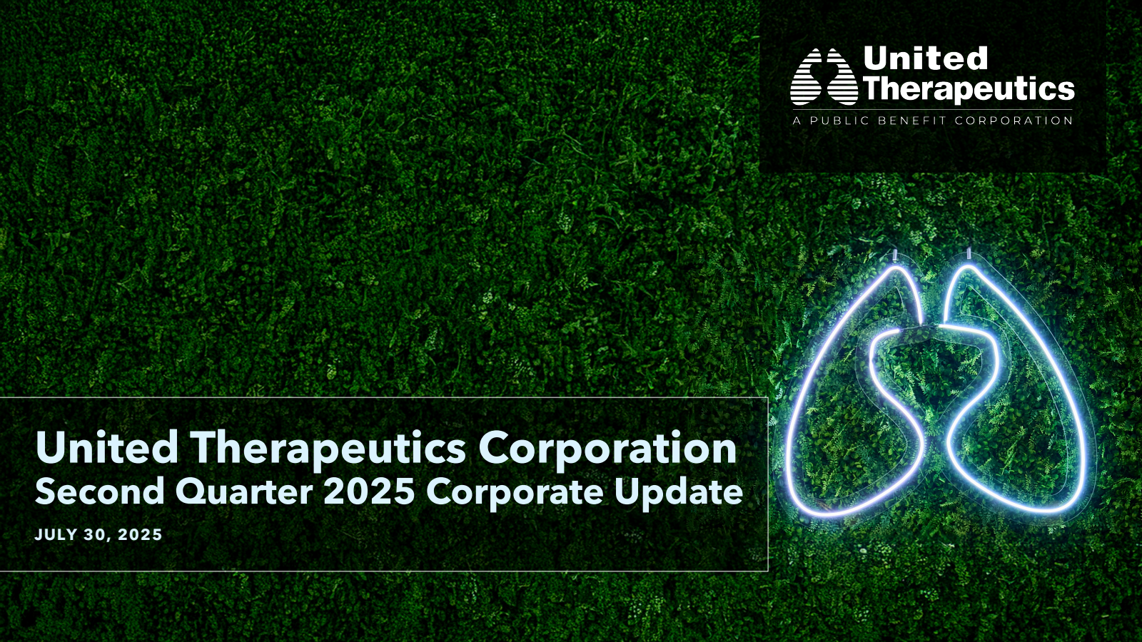 United Therapeutics' Q2 2025 Slide Deck
