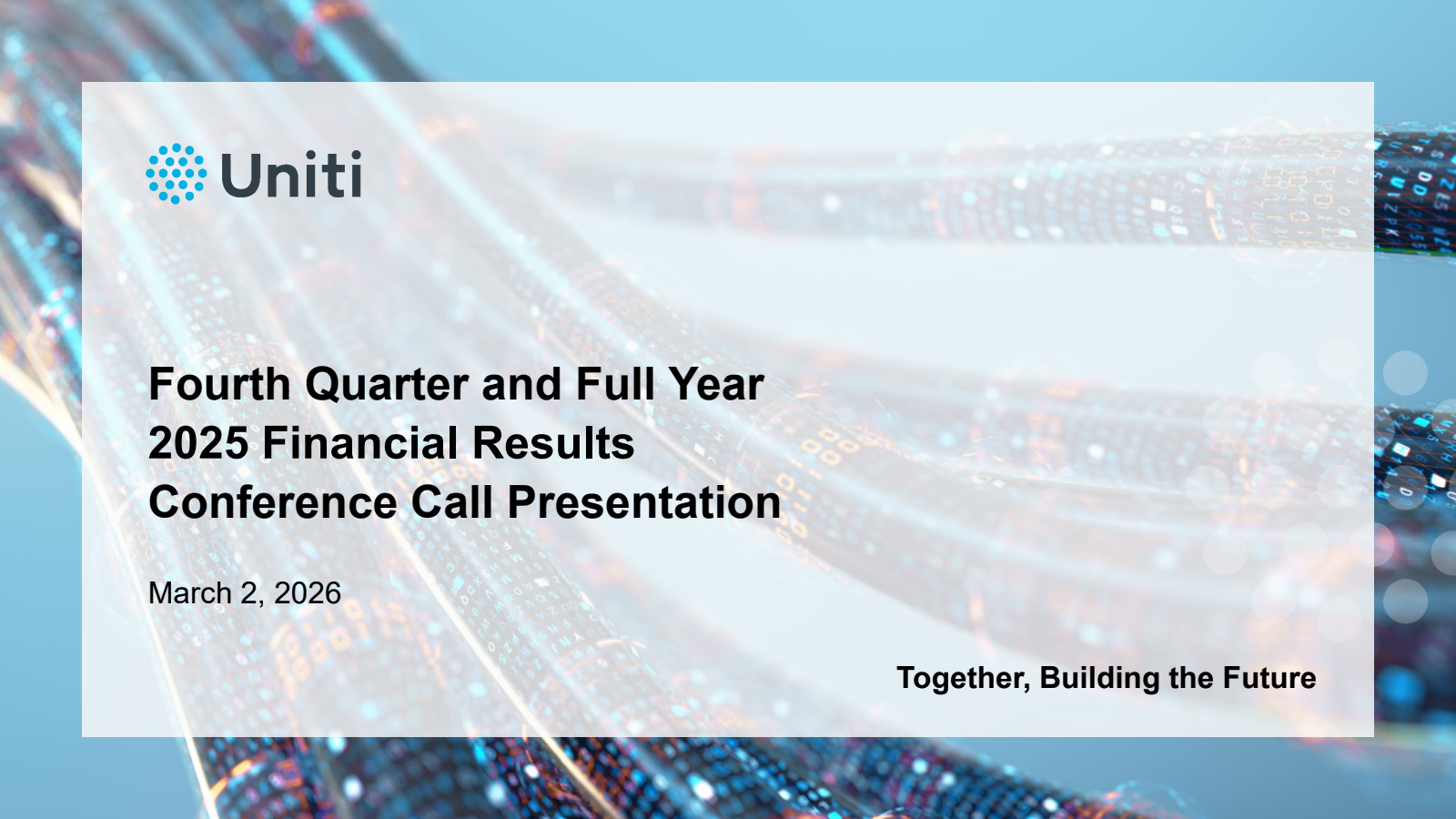 Uniti Group's Q4 2025 Slide Deck