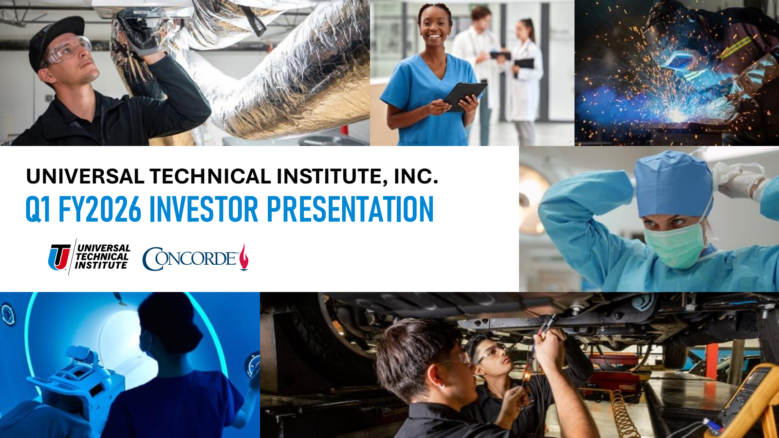 Universal Technical Institute's Q1 2026 Slide Deck