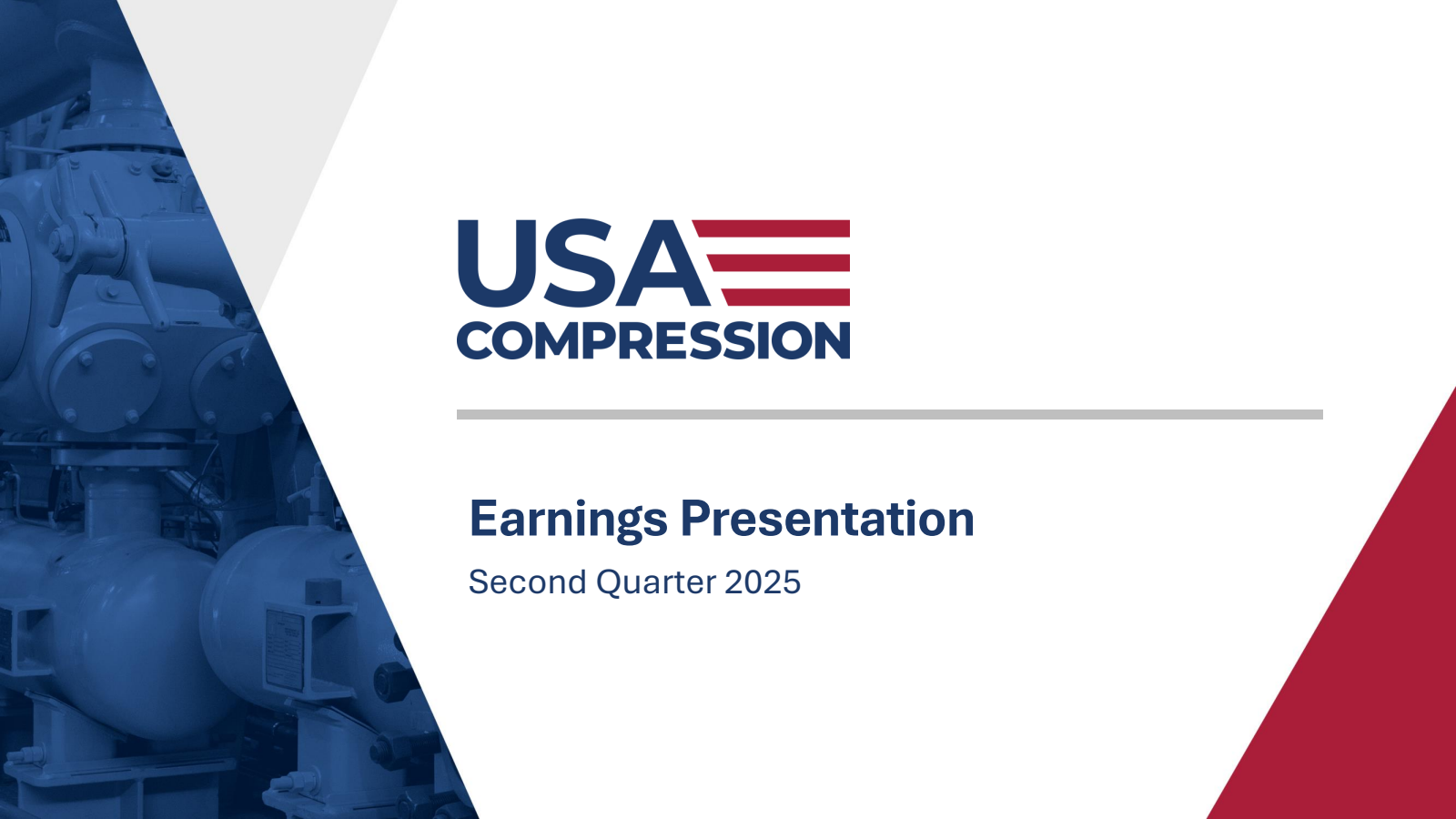 USA Compression Partners' Q2 2025 Slide Deck
