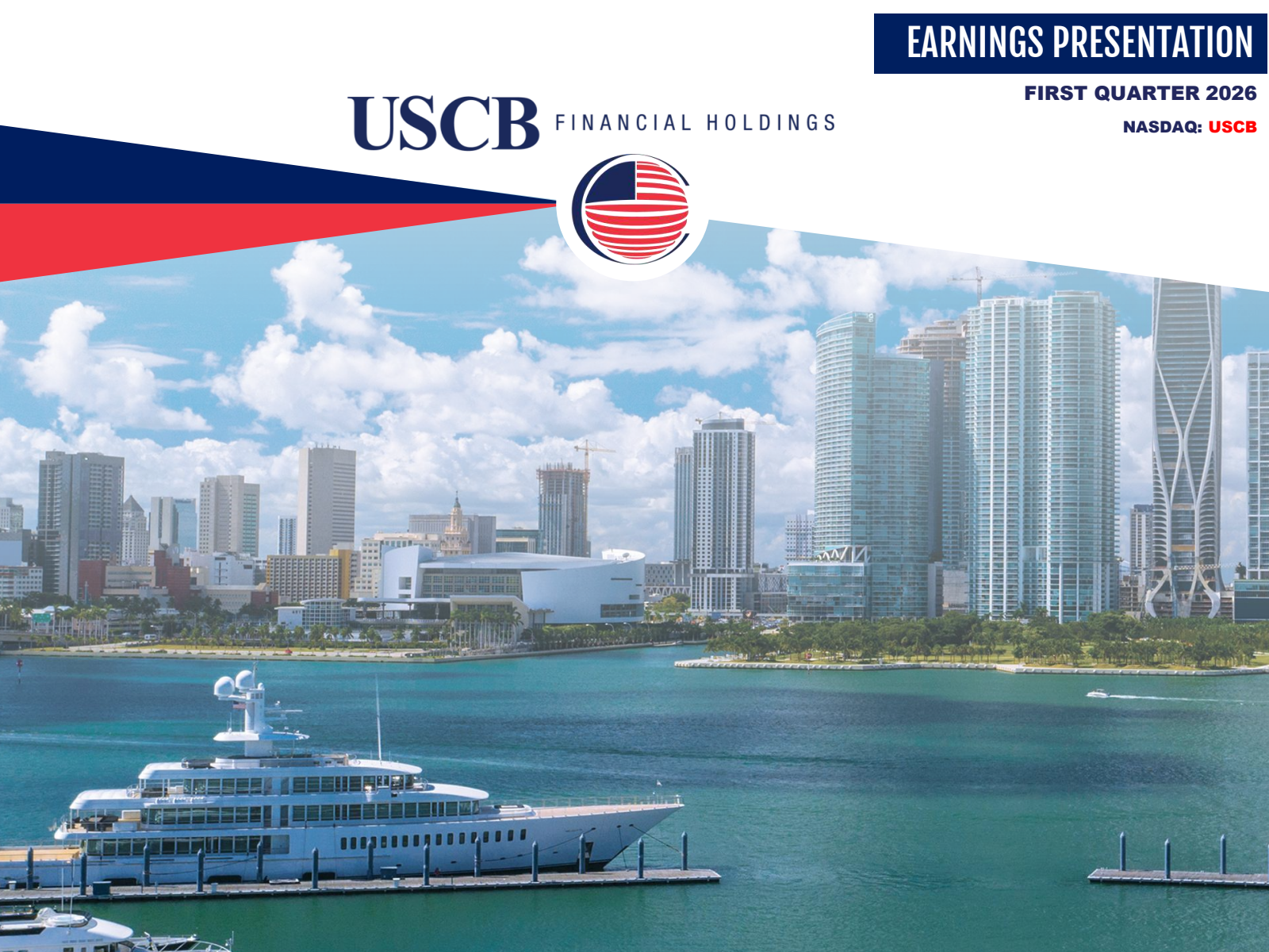 USCB Financial's Q1 2026 Slide Deck