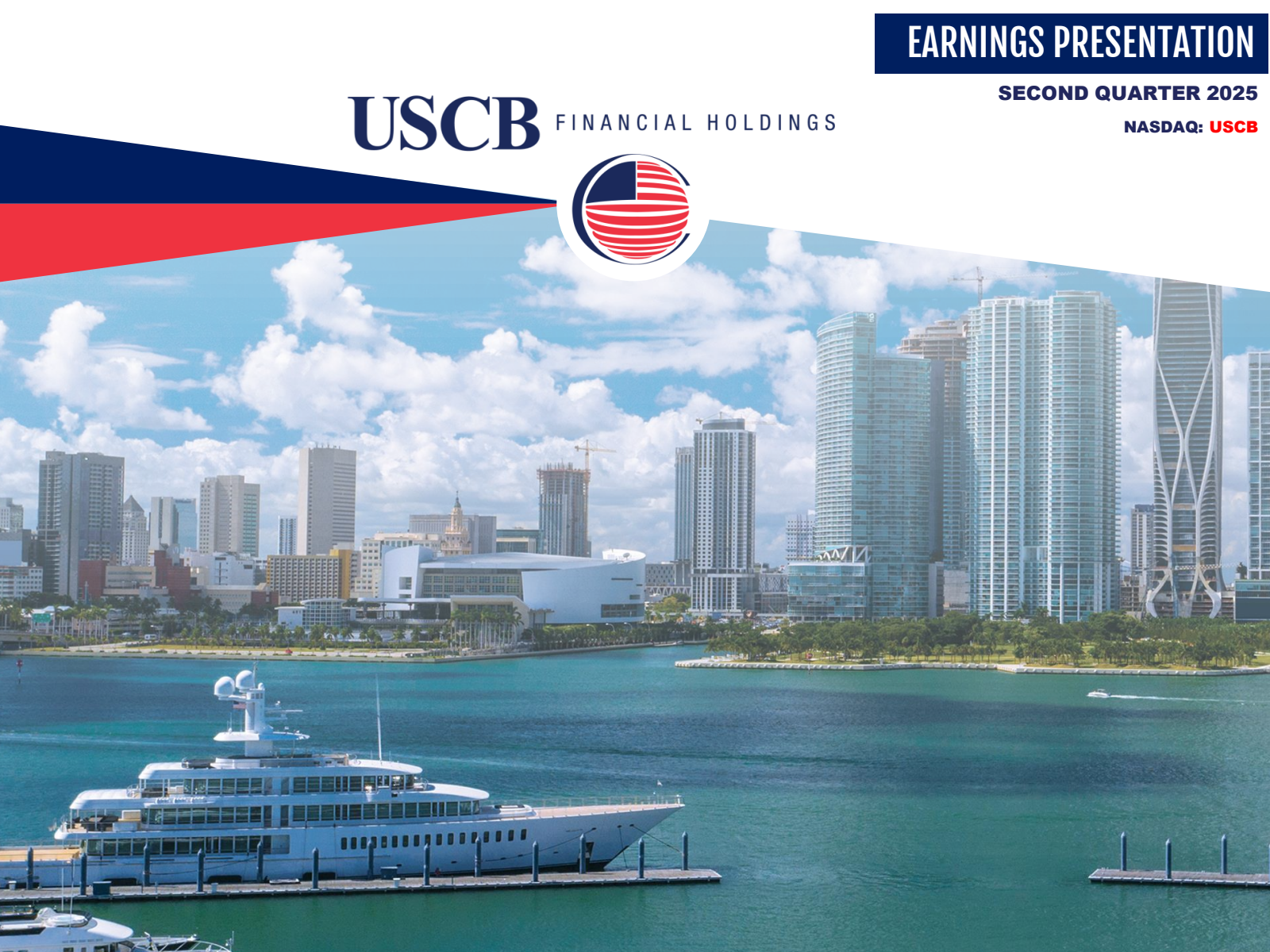 USCB Financial's Q2 2025 Slide Deck