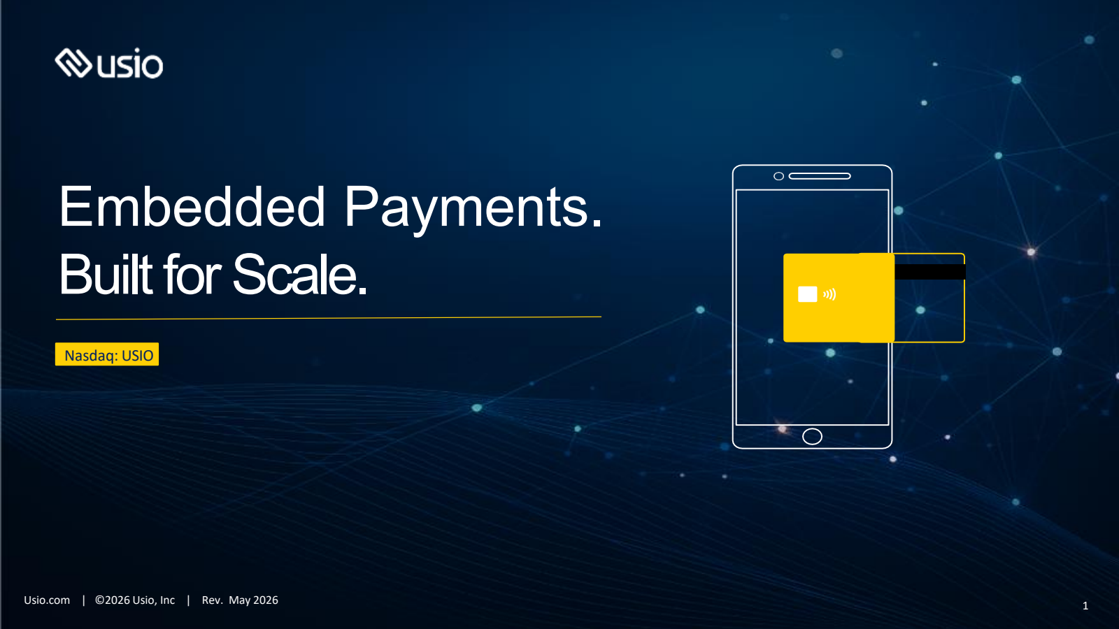 Usio's Q2 2026 Slide Deck