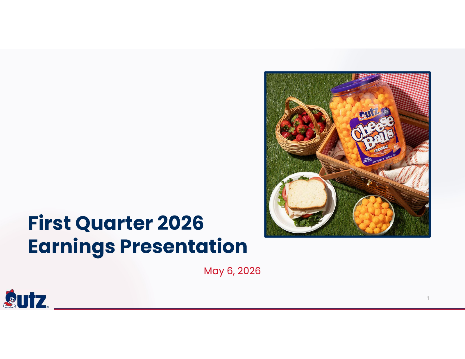 Utz Brands' Q1 2026 Prepared remarks Slide Deck