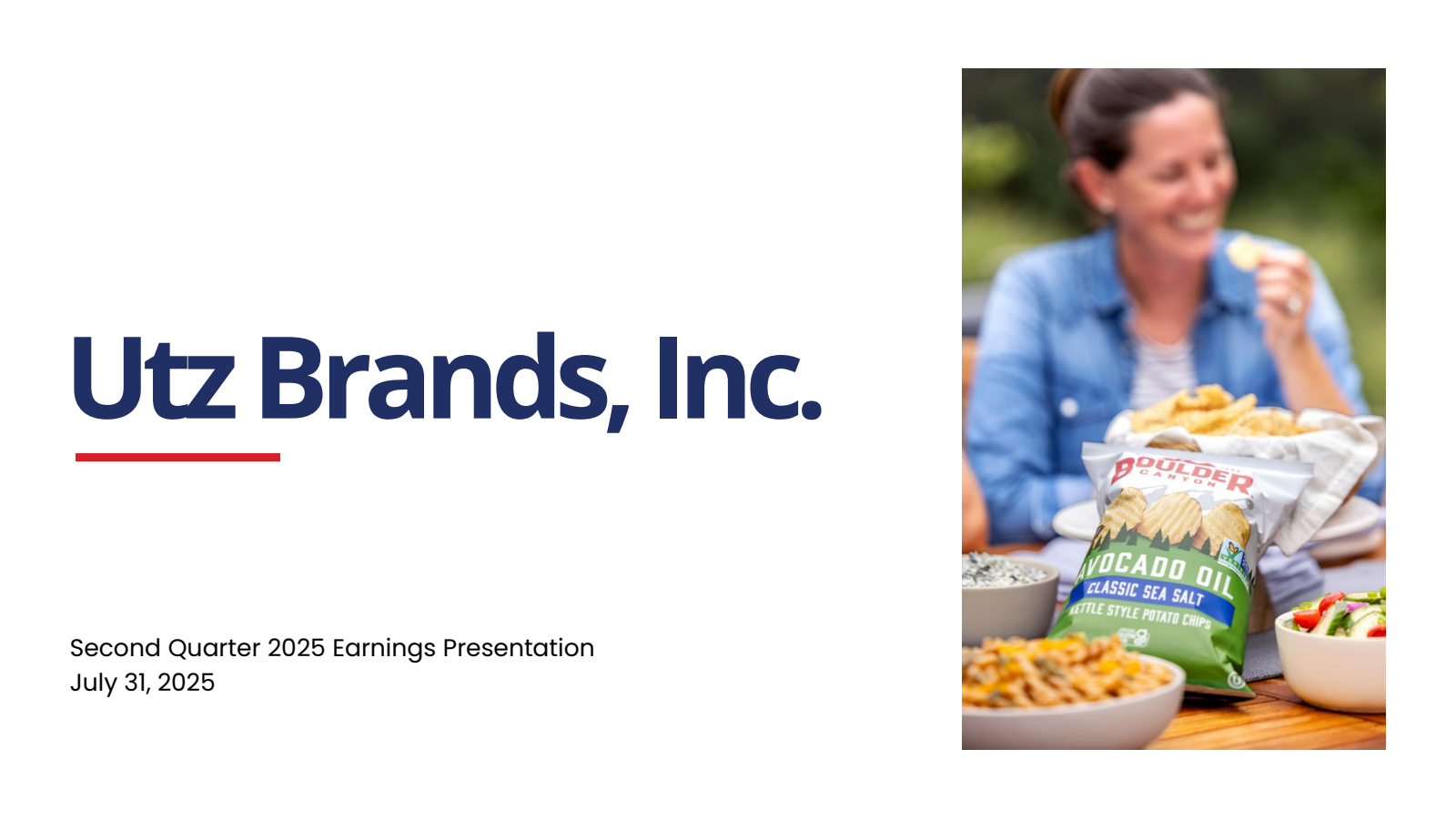 Utz Brands' Q2 2025 Slide Deck