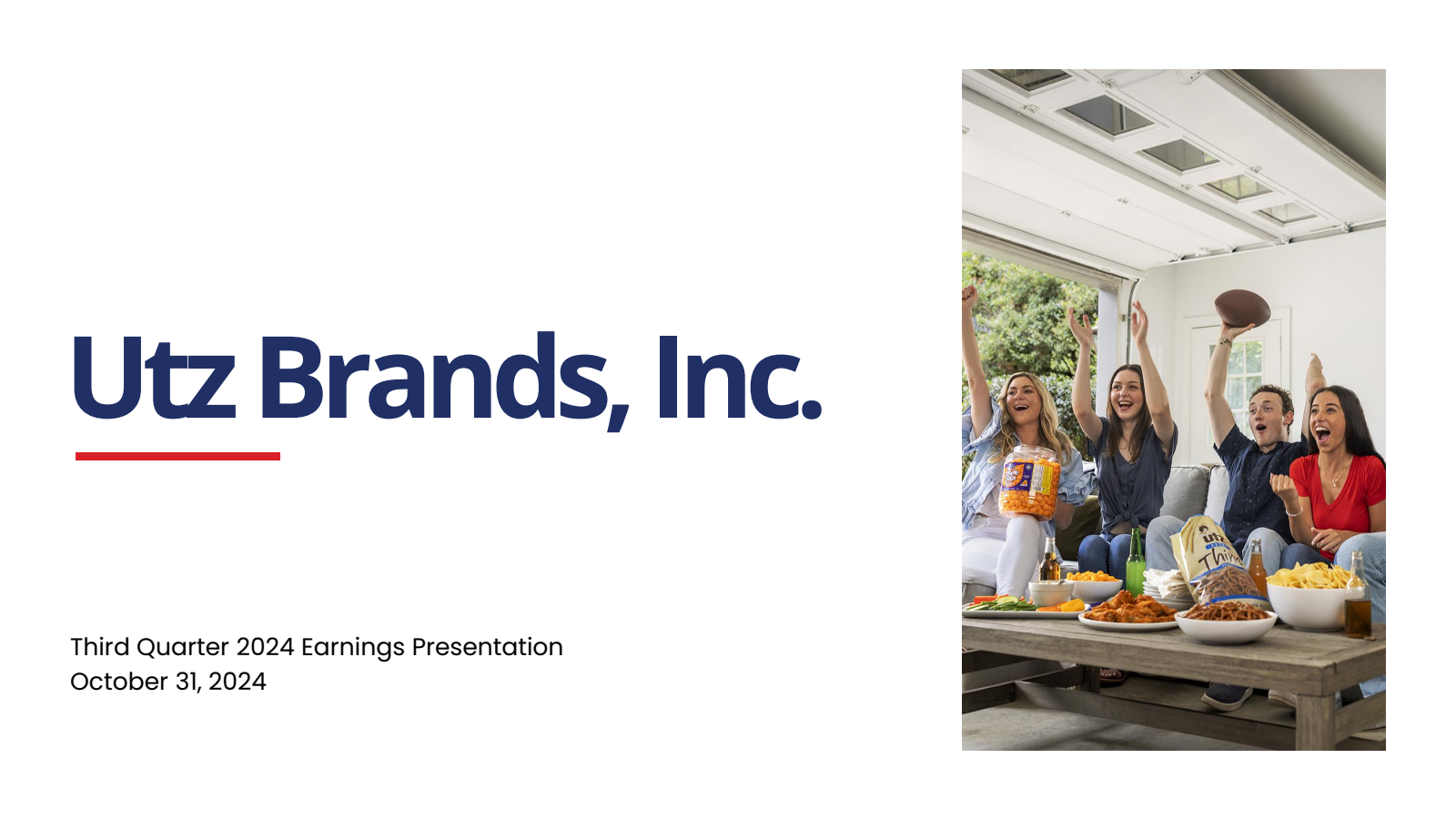 Utz Brands' Q3 2024 Slide Deck