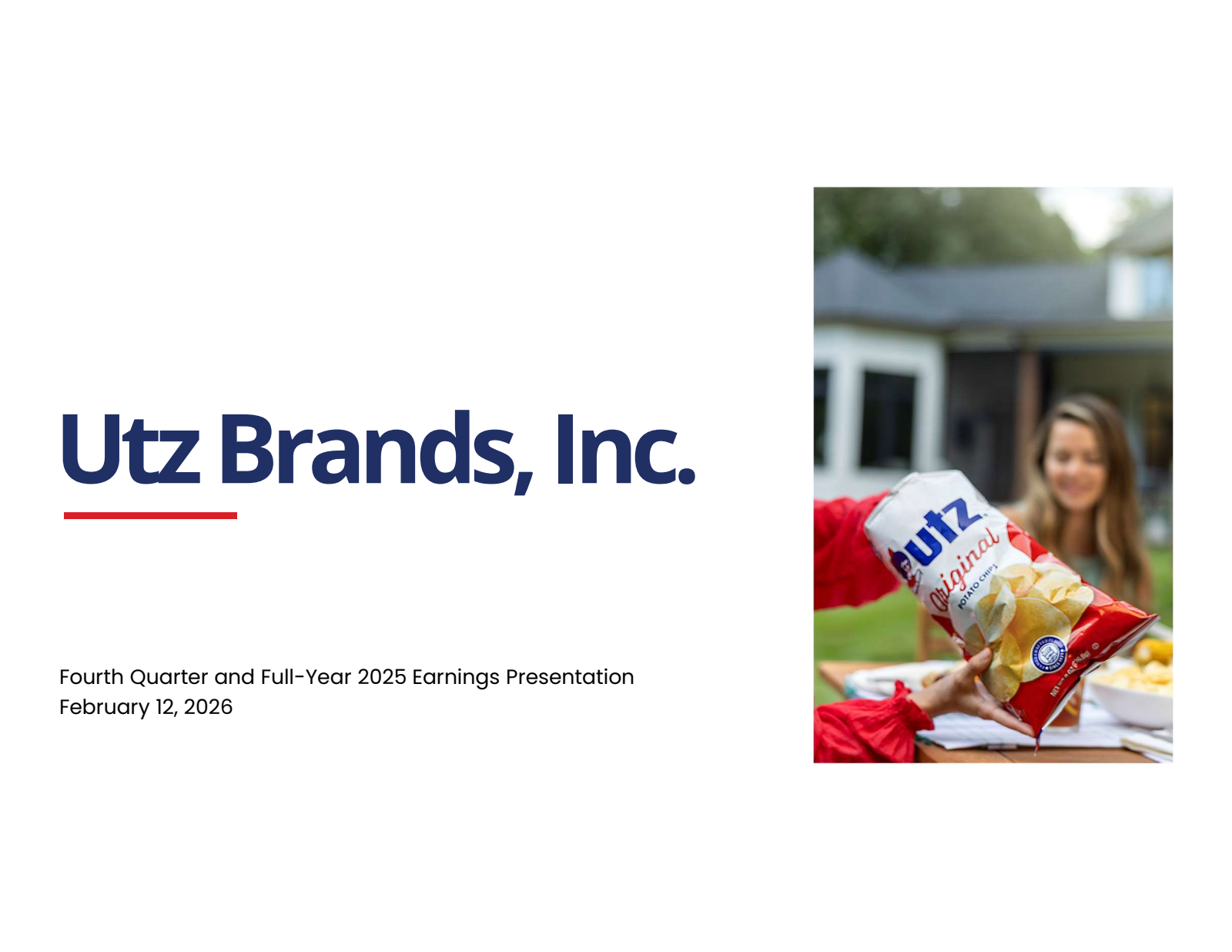 Utz Brands' Q4 2025 Prepared Remarks Slide Deck