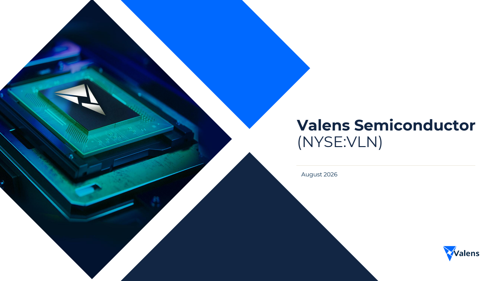 Valens Semiconductor's Q2 2026 Slide Deck