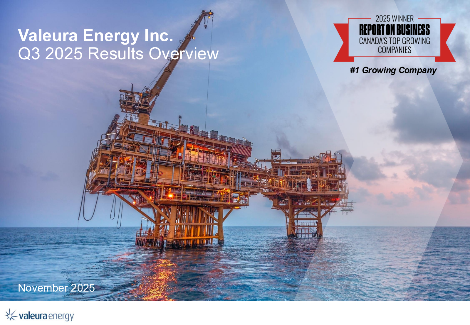 Valeura Energy's Q3 2025 Slide Deck