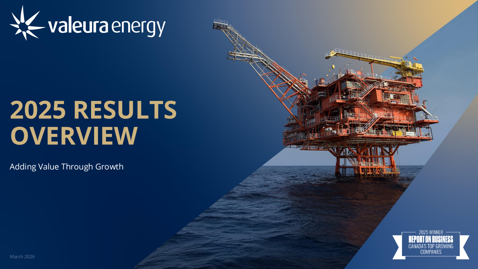 Valeura Energy's Q4 2025 Slide Deck