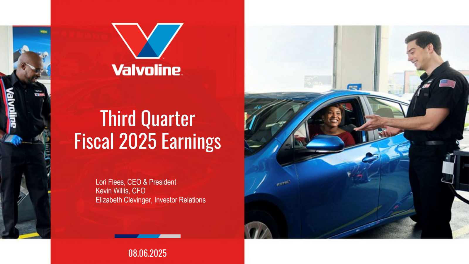 Valvoline's Q3 2025 Slide Deck