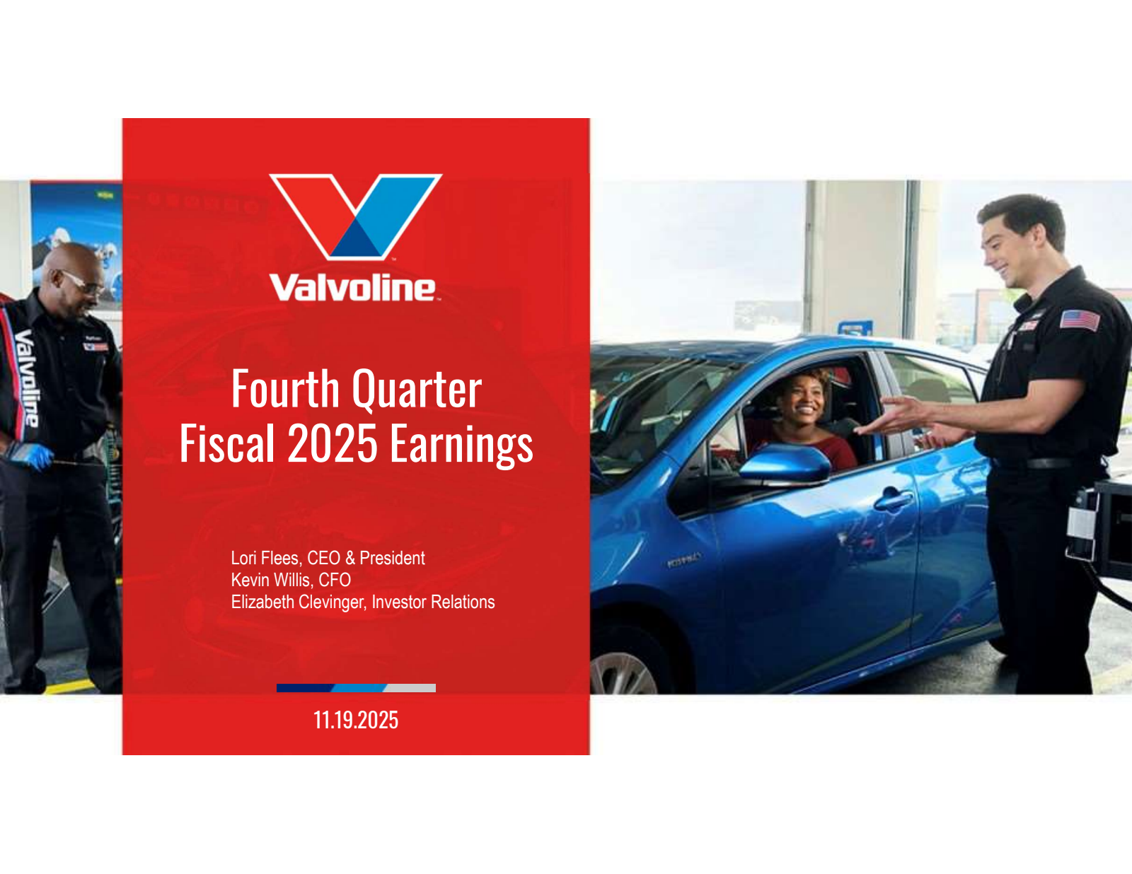 Valvoline's Q4 2025 Slide Deck