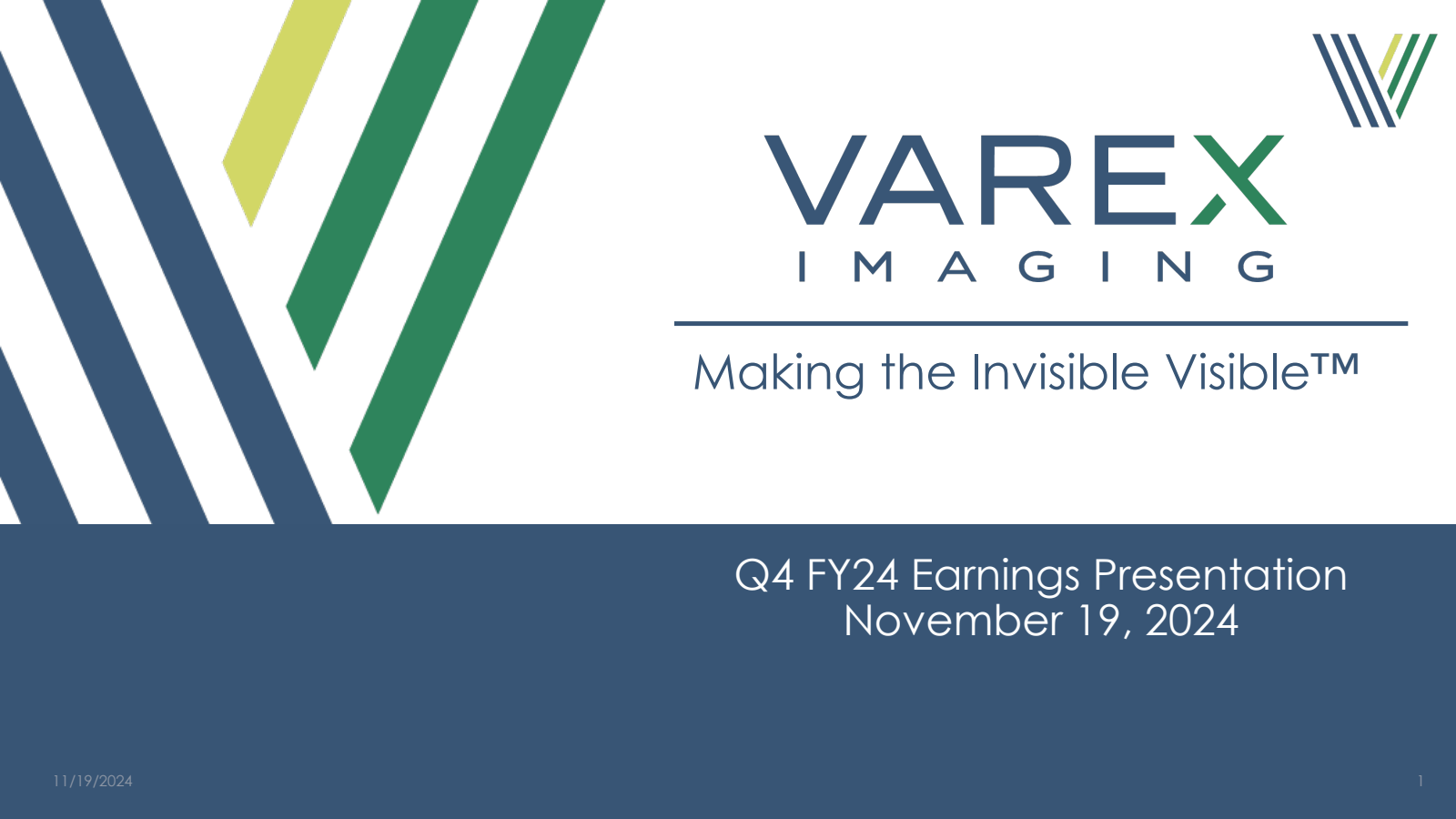 VAREX IMAGING's Q4 2024 Slide Deck