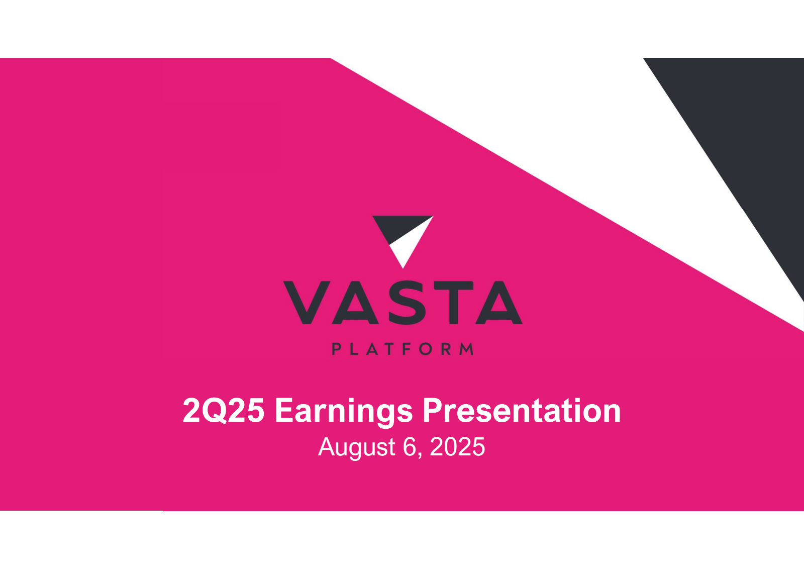 Vasta Platform's Q2 2025 Slide Deck