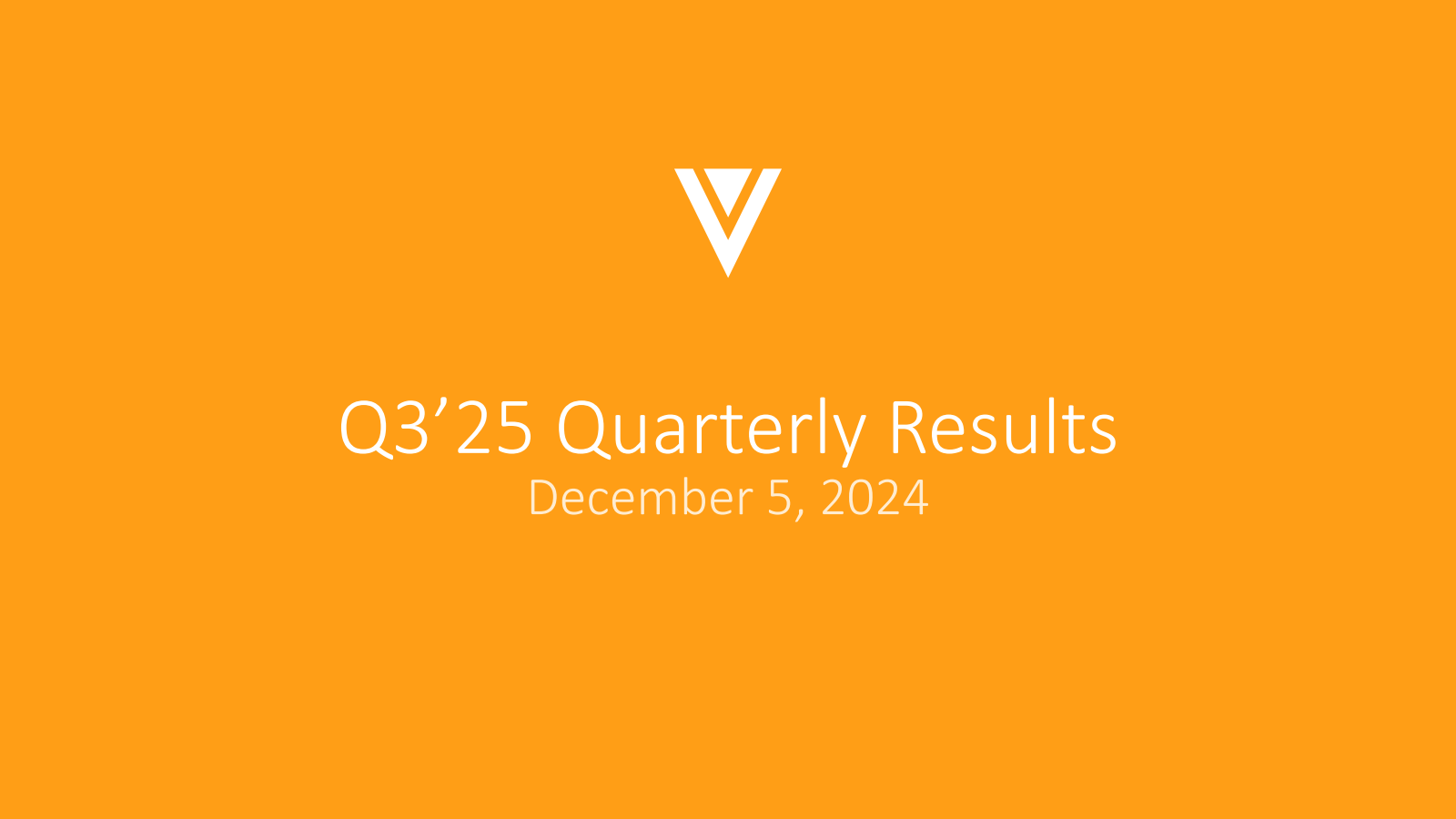 Veeva Systems' Q3 2025 Slide Deck
