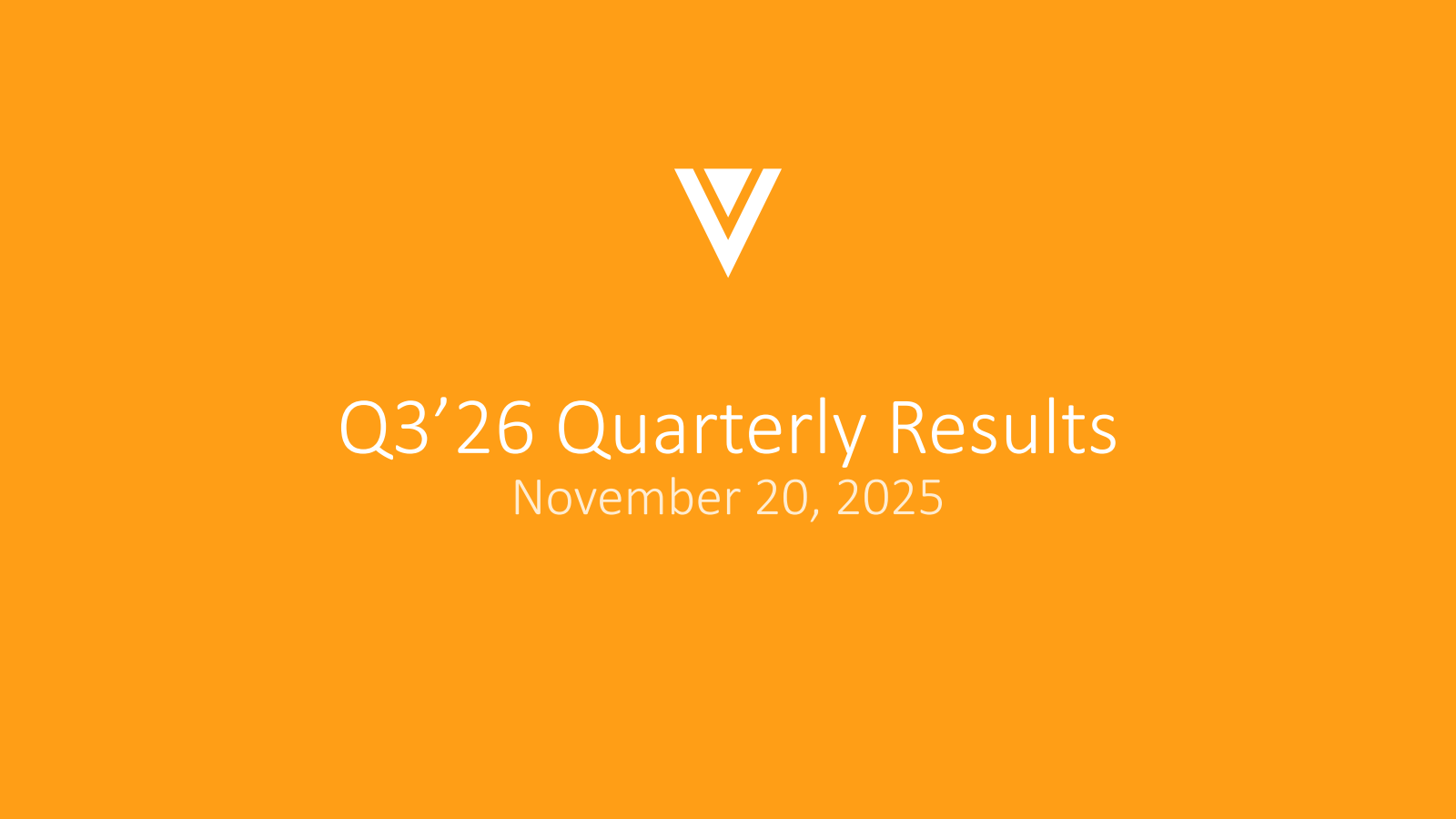 Veeva Systems' Q3 2026 Slide Deck