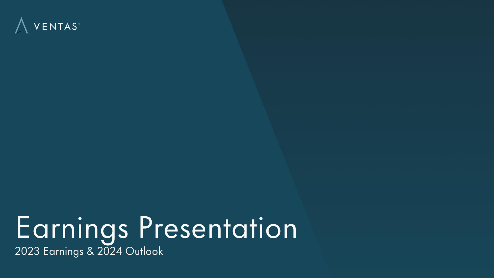 VTR Q4 2023 Earnings Report on 2/14/2024