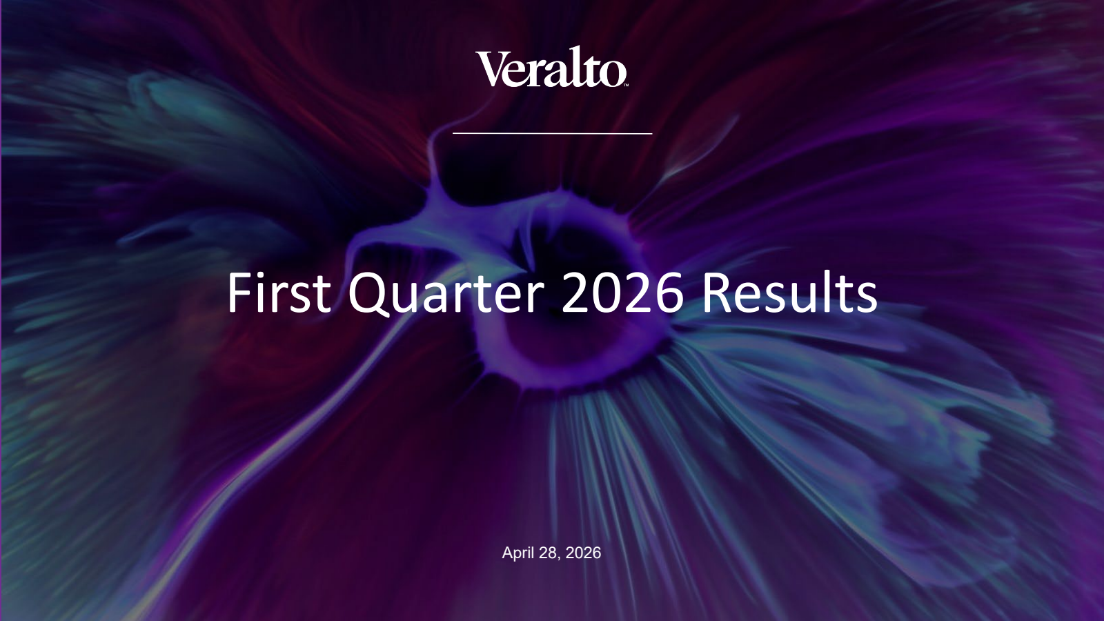 Veralto's Q1 2026 Slide Deck
