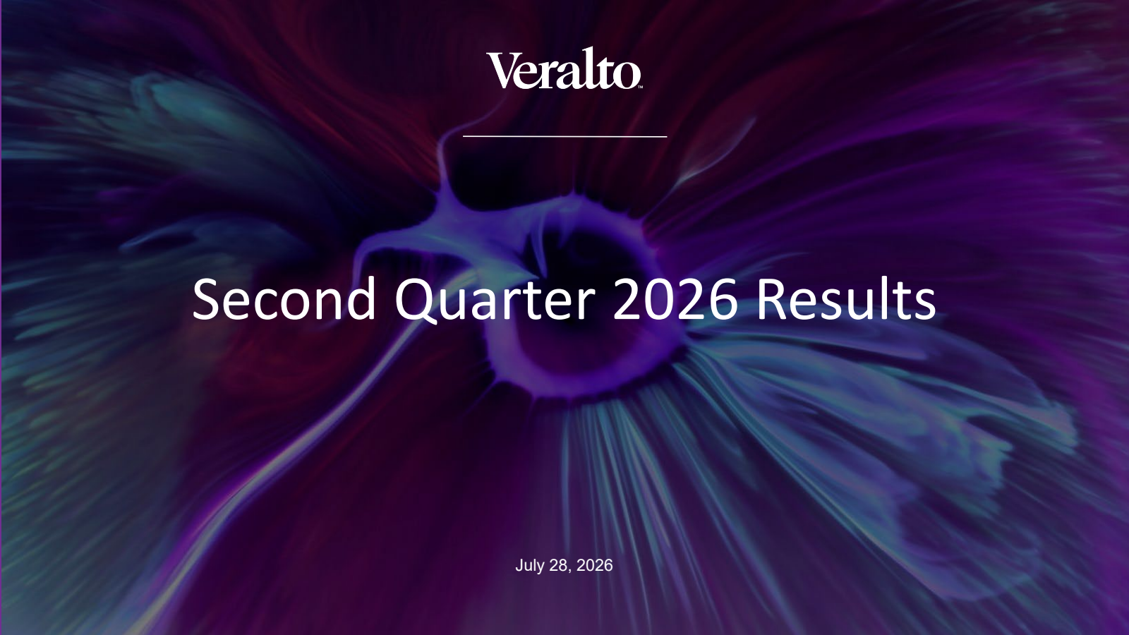 Veralto's Q2 2026 Slide Deck