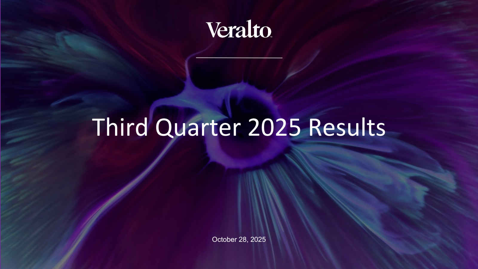 Veralto's Q3 2025 Slide Deck