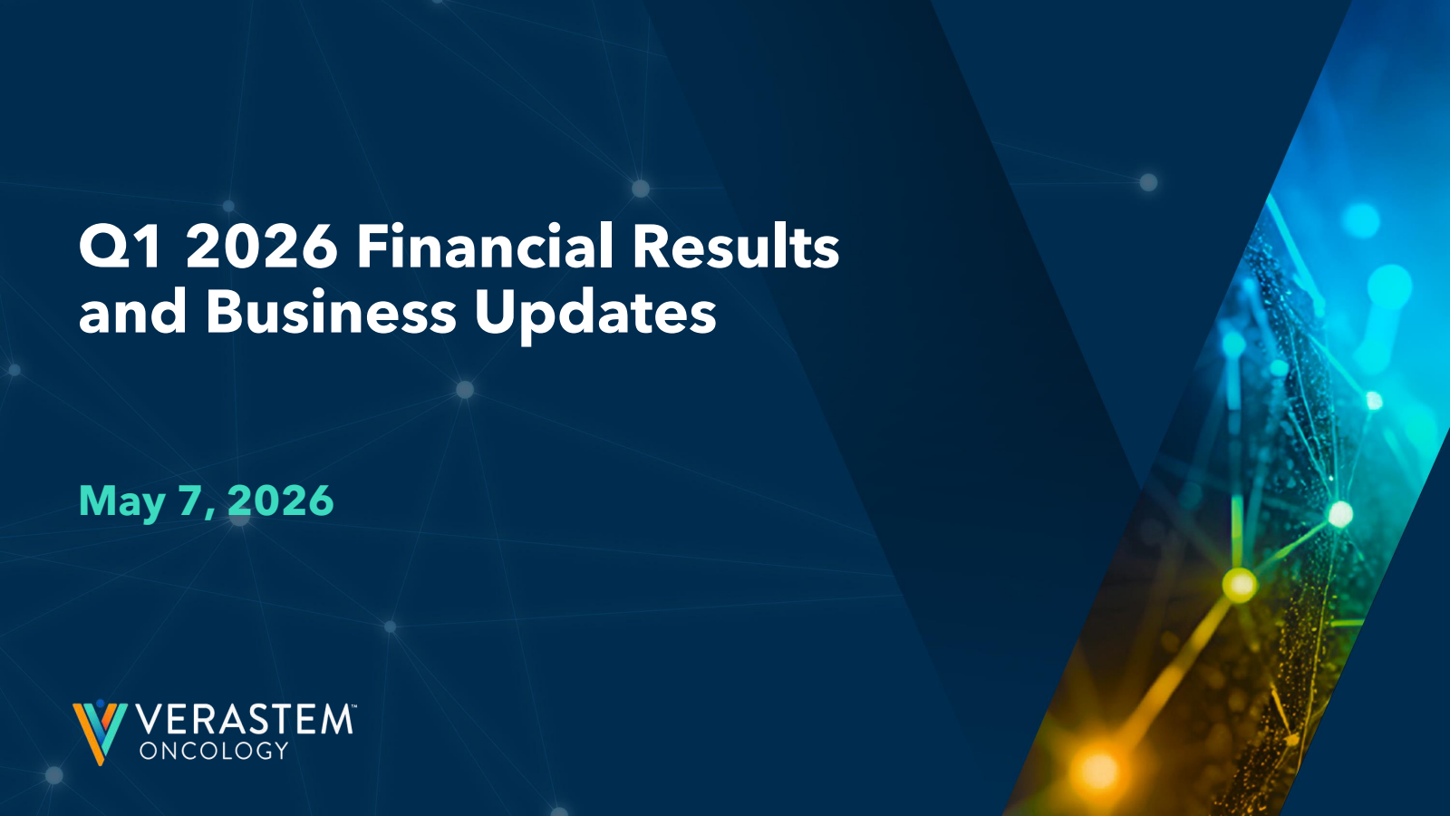 Verastem's Q1 2026 Slide Deck
