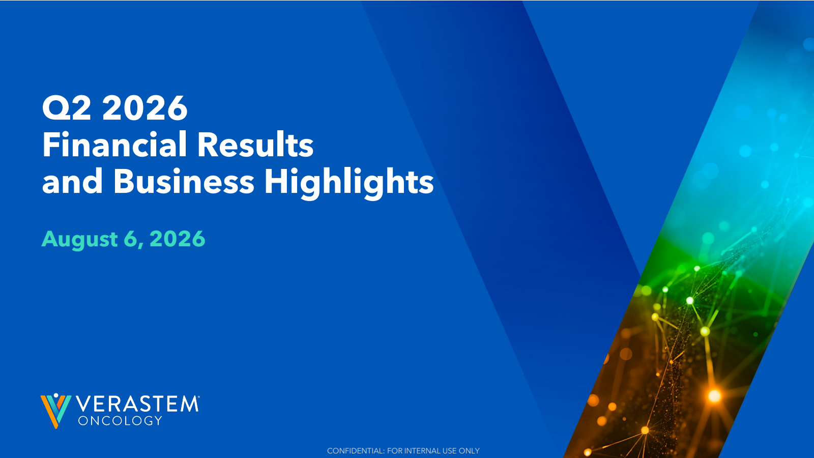 Verastem's Q2 2026 Slide Deck