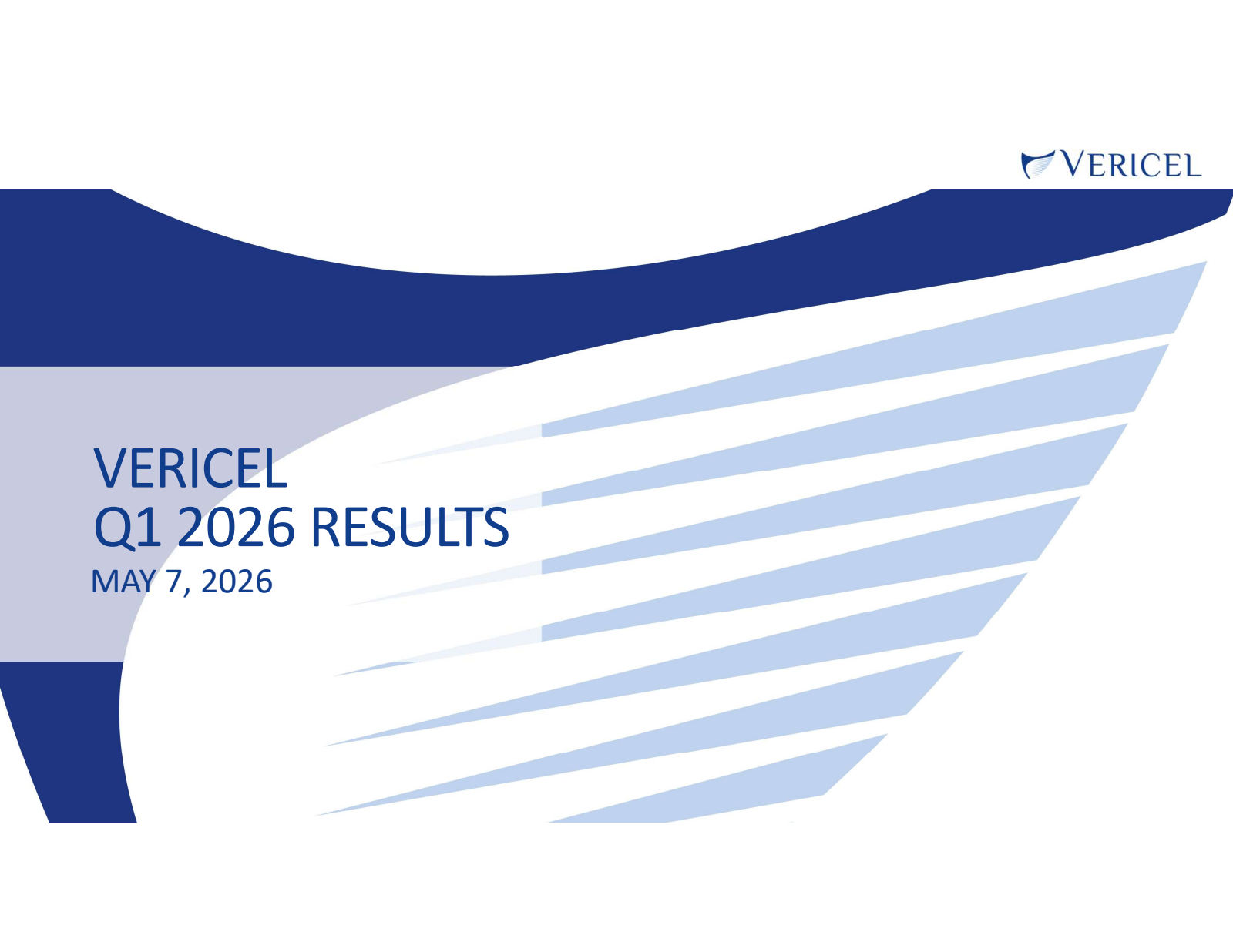 Vericel's Q1 2026 Slide Deck