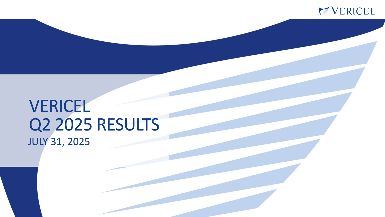 Vericel's Q2 2025 Slide Deck
