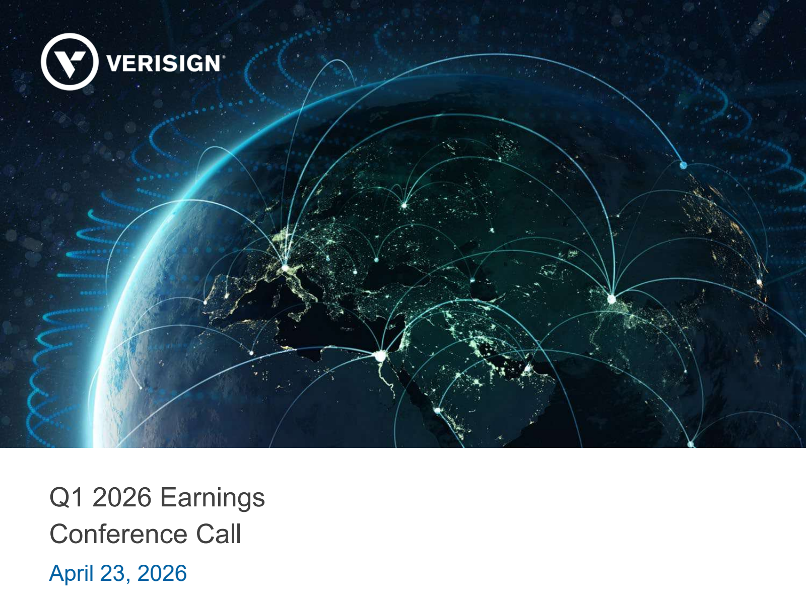 VeriSign's Q1 2026 Slide Deck