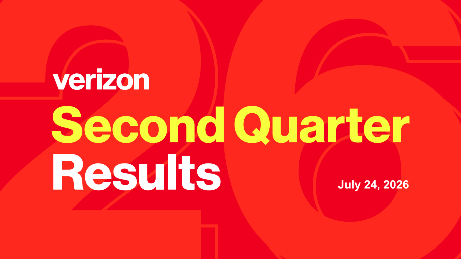 Verizon Communications' Q2 2026 Slide Deck