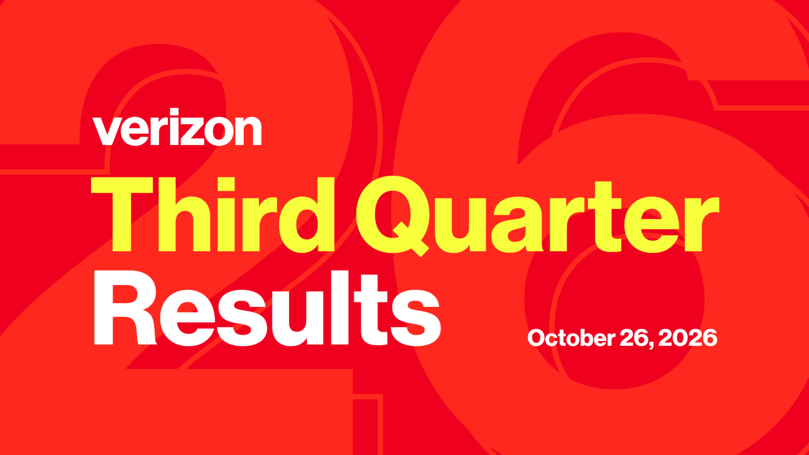 Verizon Communications' Q3 2026 Slide Deck