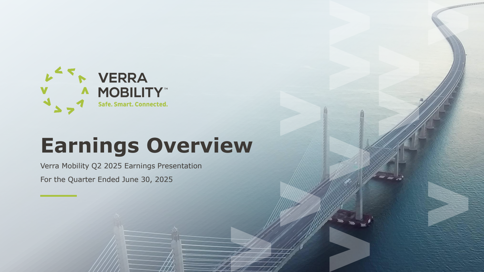 Verra Mobility's Q2 2025 Slide Deck