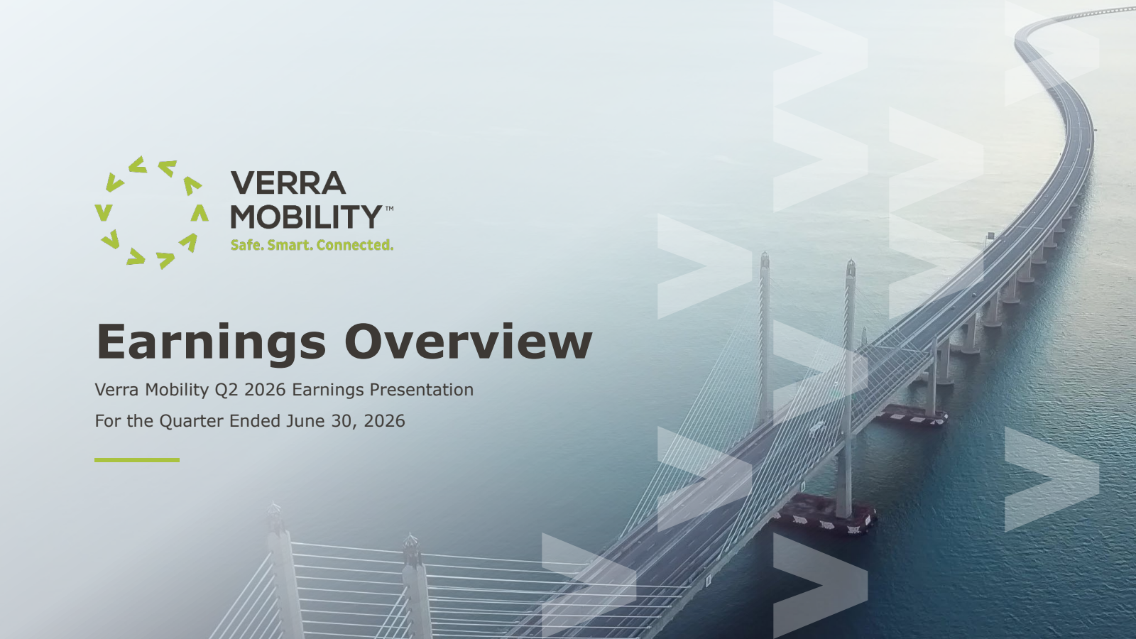 Verra Mobility's Q2 2026 Slide Deck