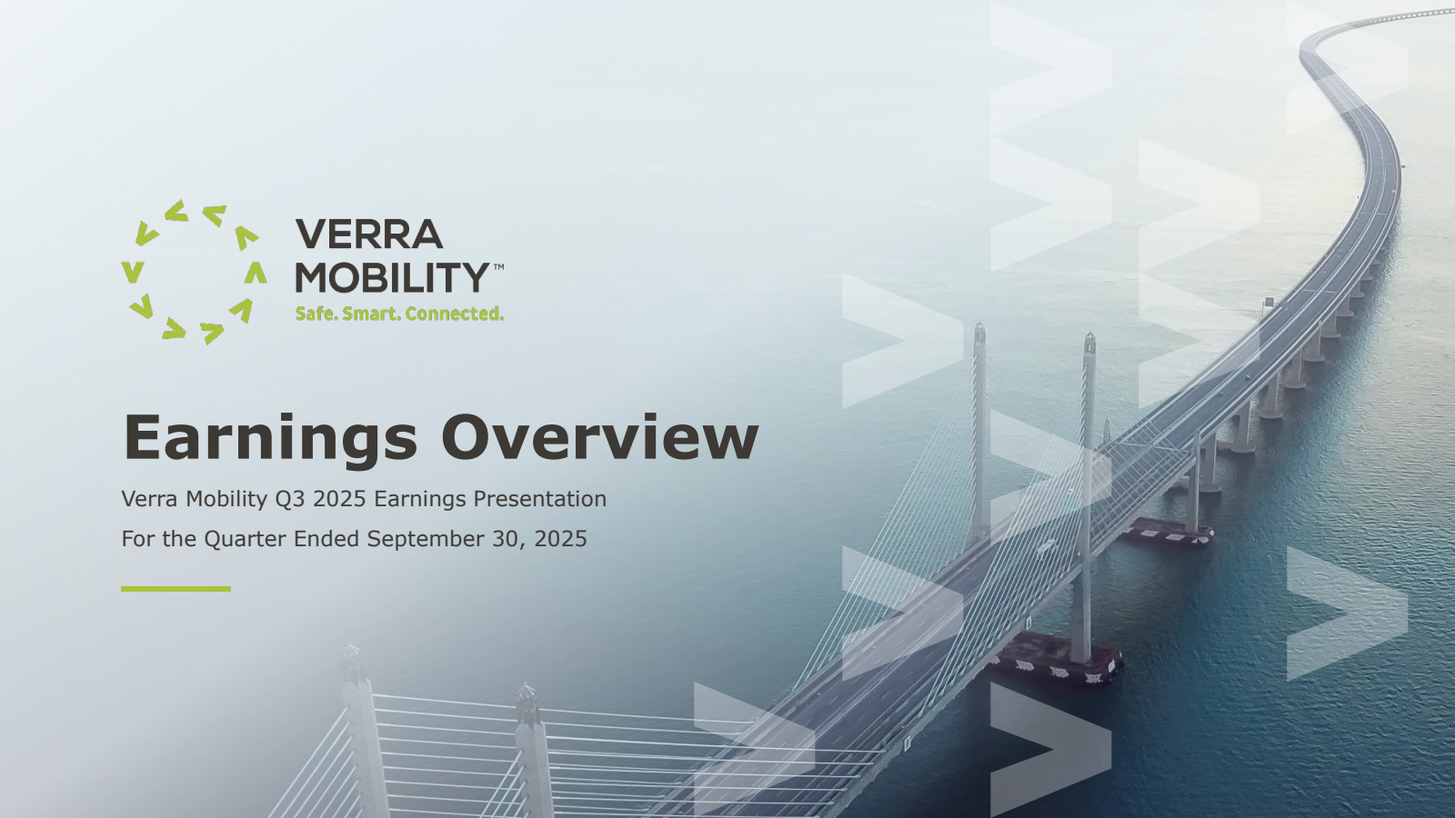 Verra Mobility's Q3 2025 Slide Deck