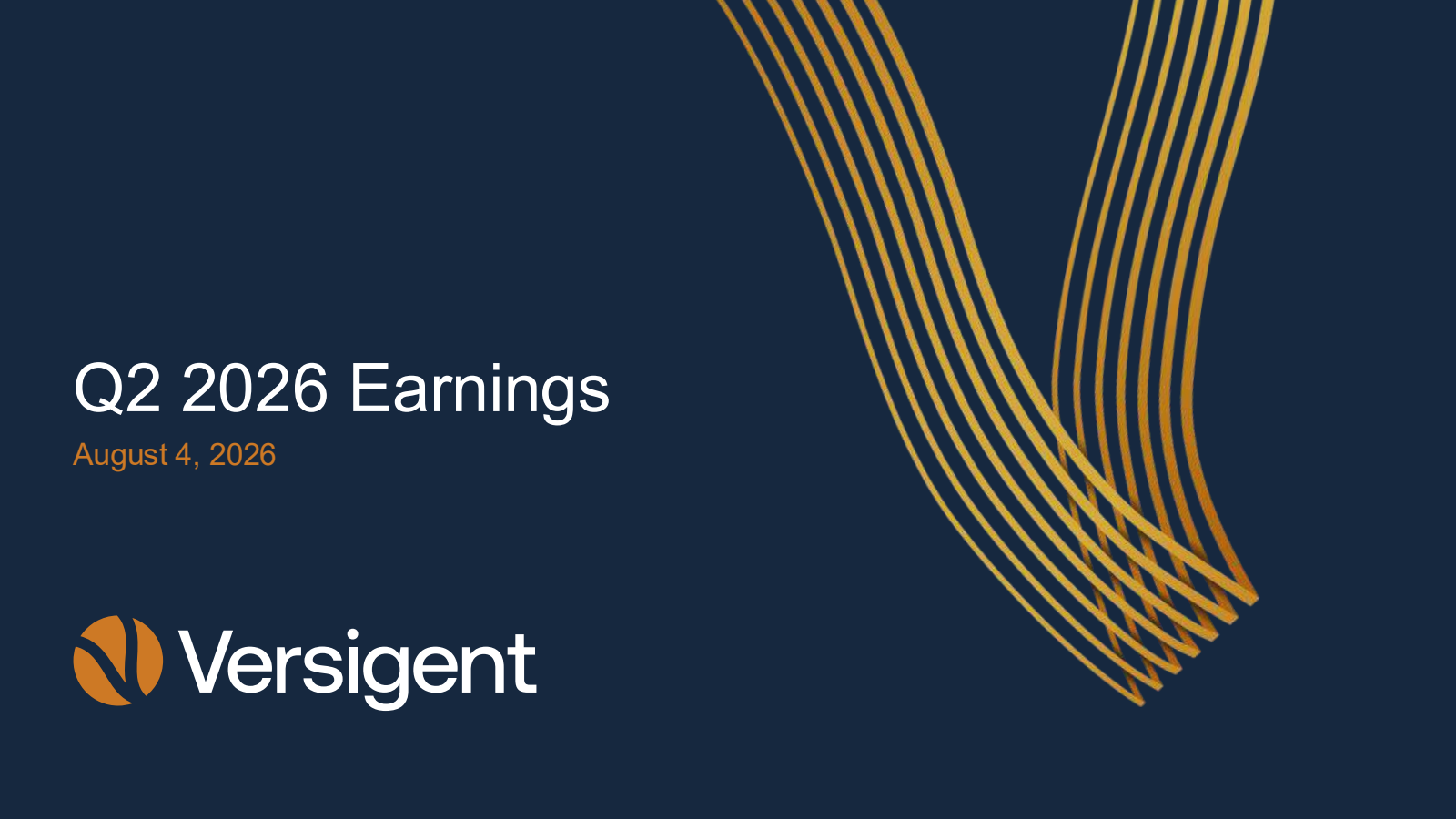Versigent's Q2 2026 Slide Deck