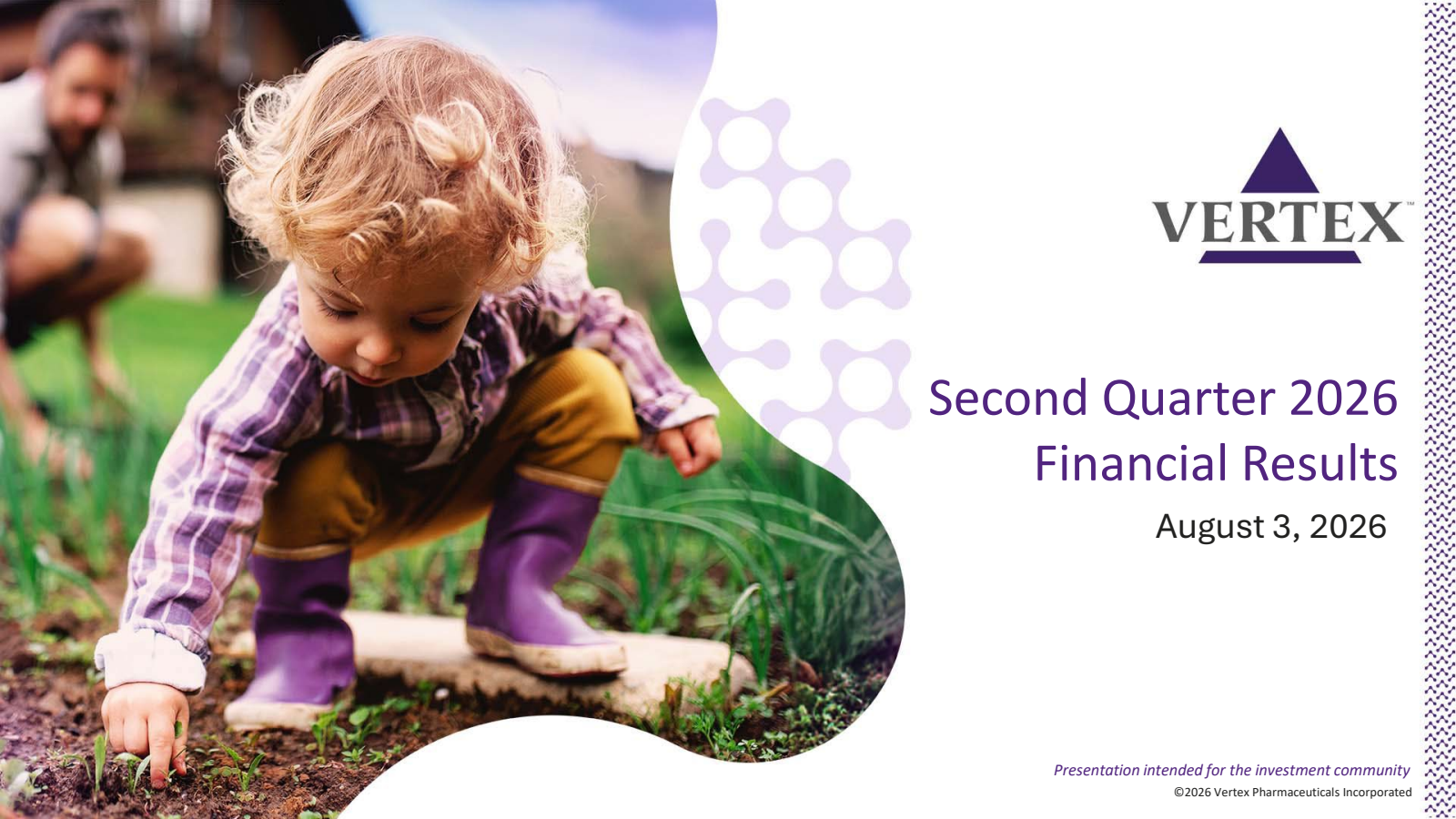 Vertex Pharmaceuticals' Q2 2026 Slide Deck