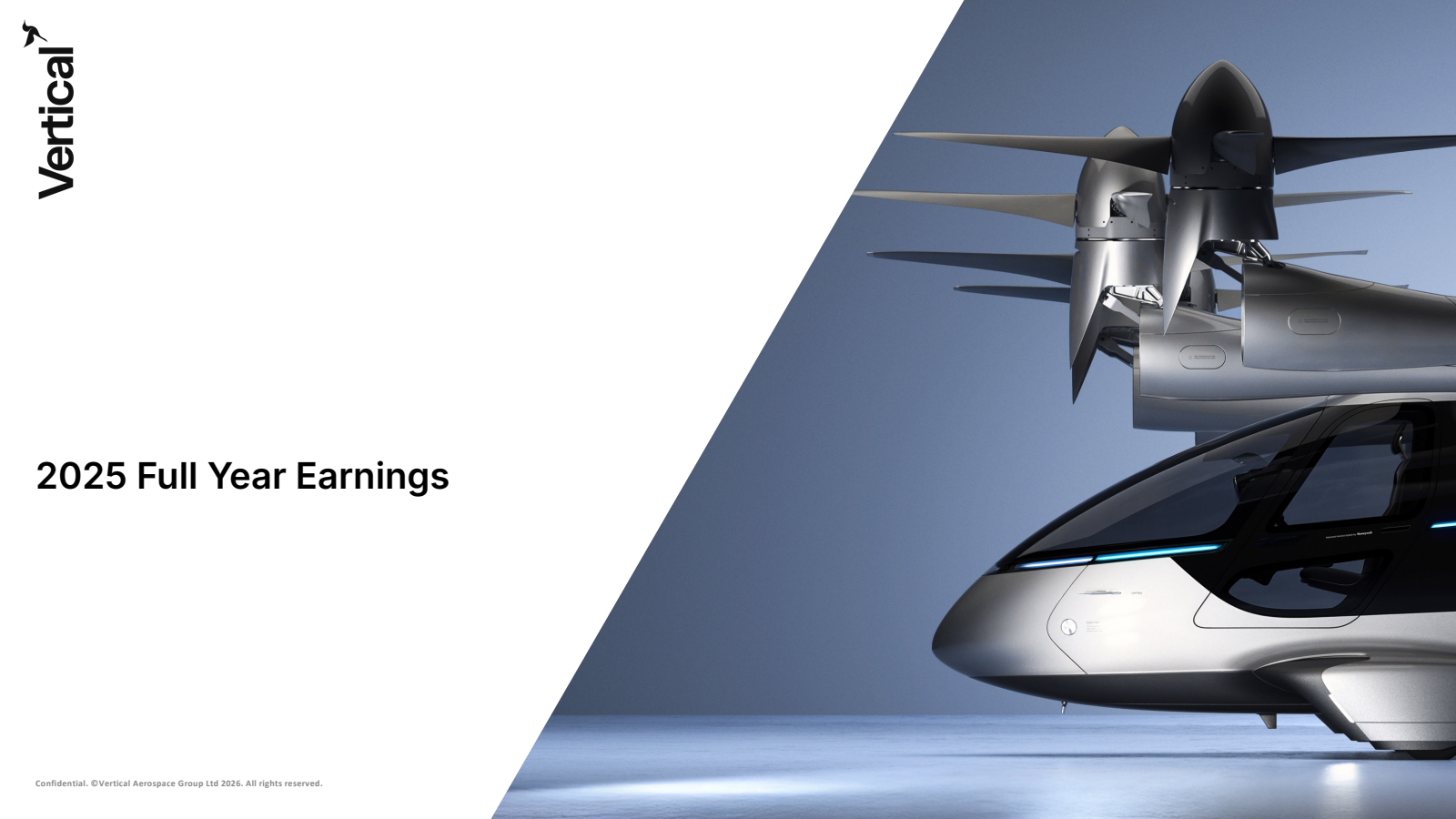 Vertical Aerospace's Q4 2025 Slide Deck