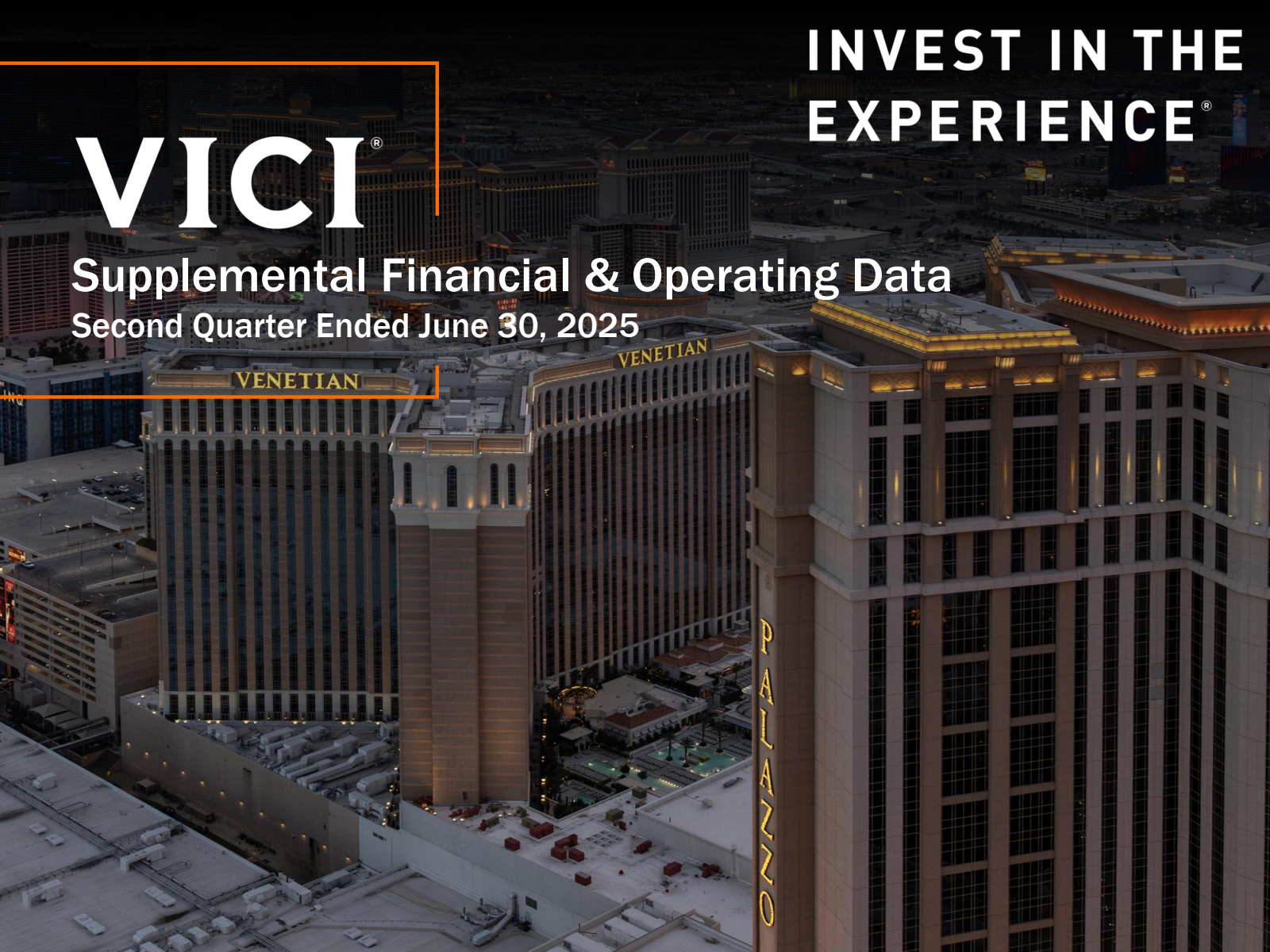 VICI Properties' Q2 2025 Slide Deck
