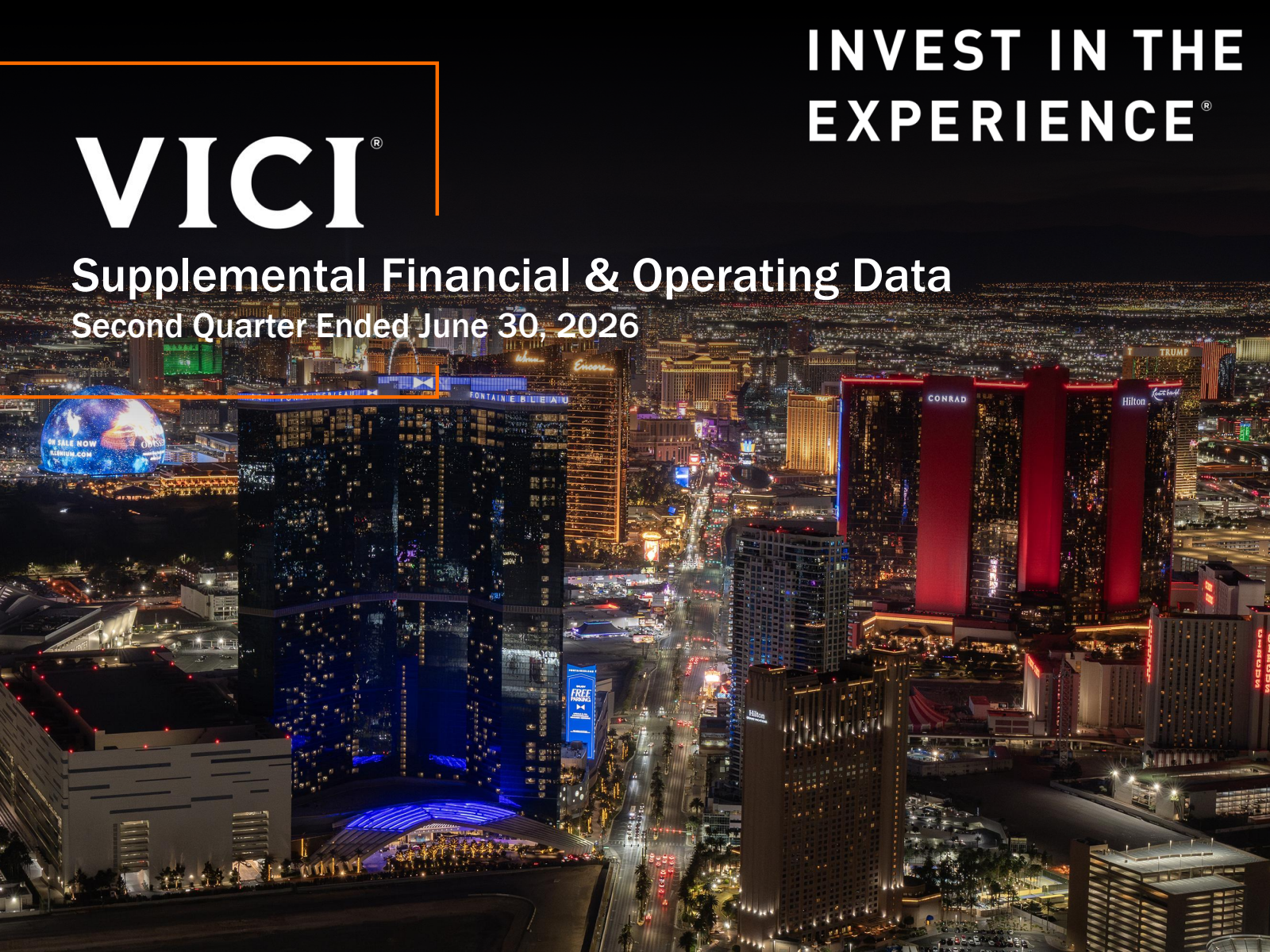 VICI Properties' Q2 2026 Slide Deck