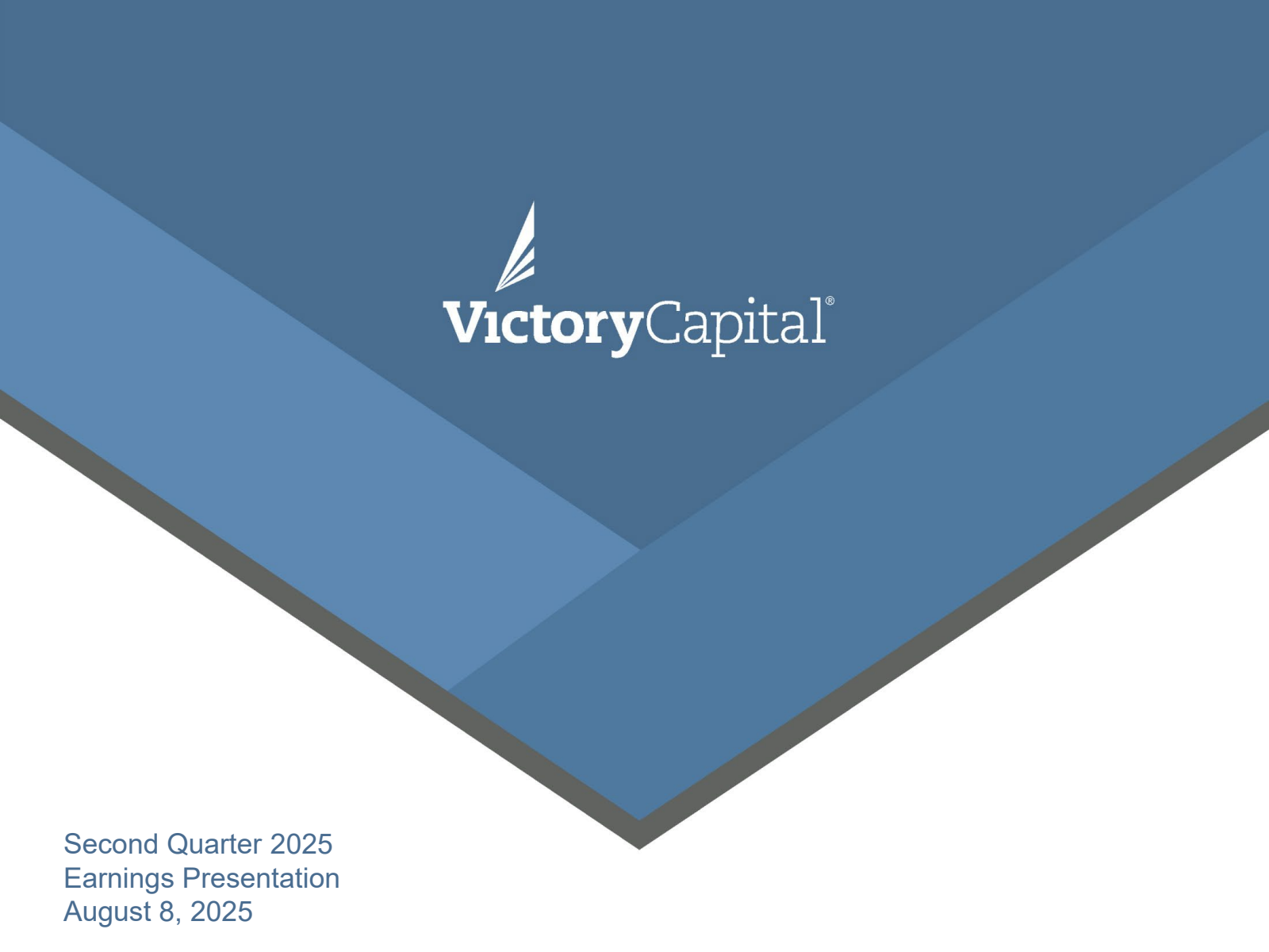 Victory Capital's Q2 2025 Slide Deck